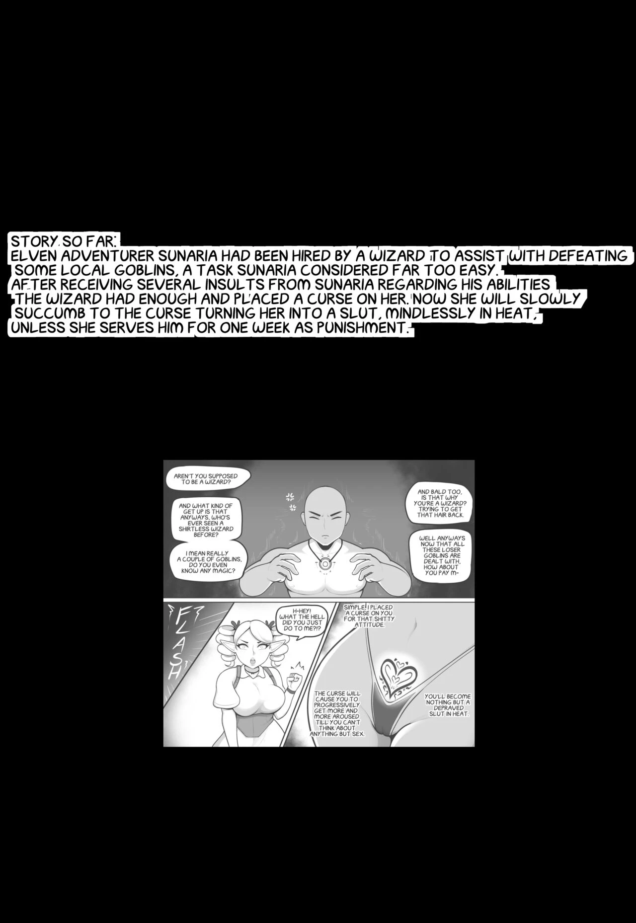 Bratty Elf porn comic picture 7