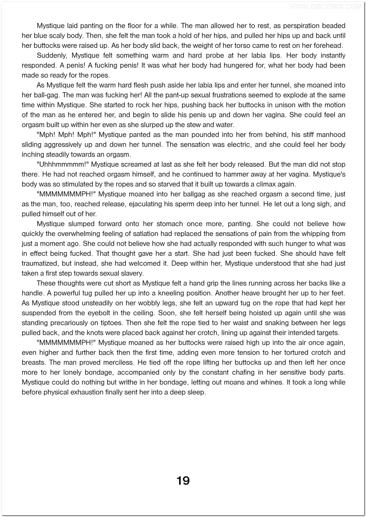 Breaking Mystique porn comic picture 20