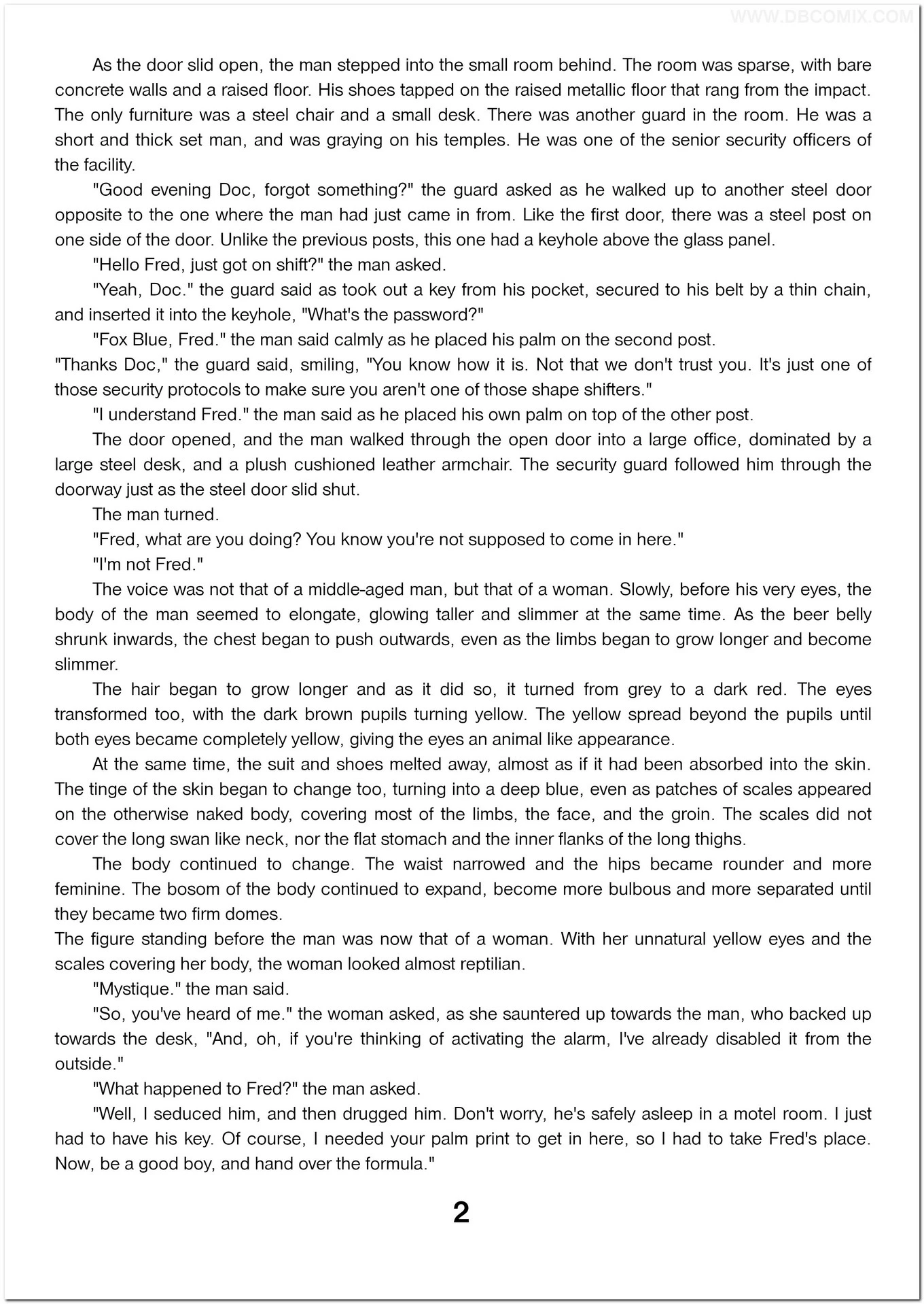 Breaking Mystique porn comic picture 3