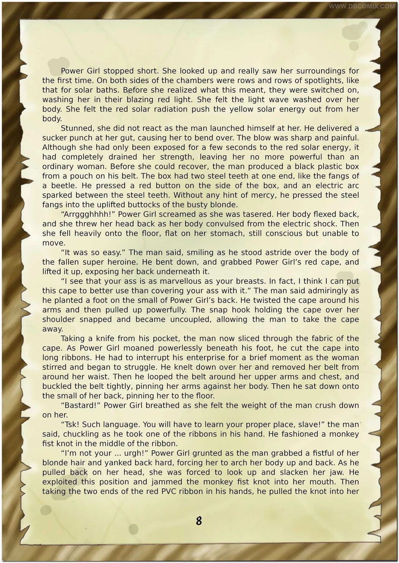 Breaking Powergirl porn comic picture 10