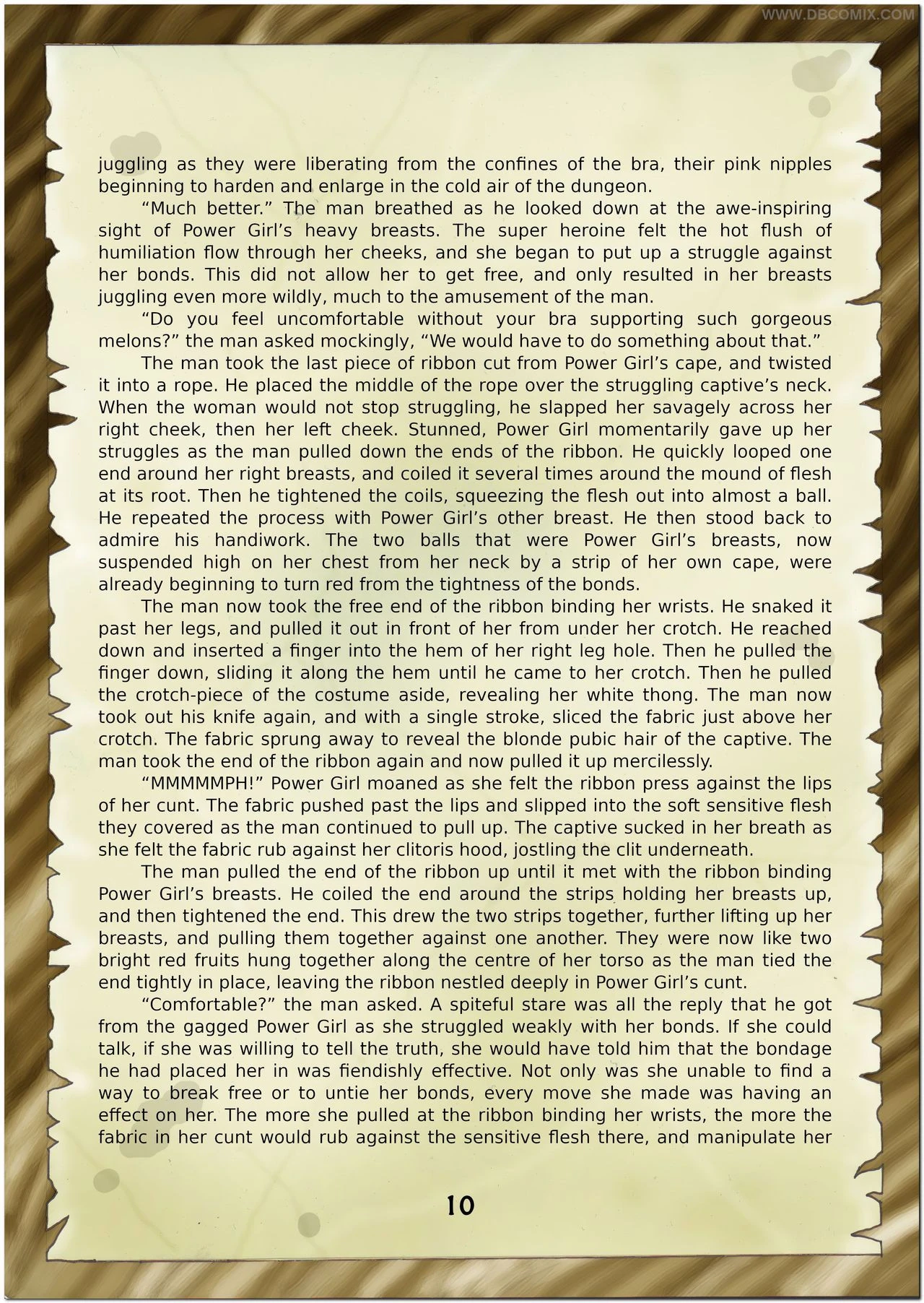 Breaking Powergirl porn comic picture 12