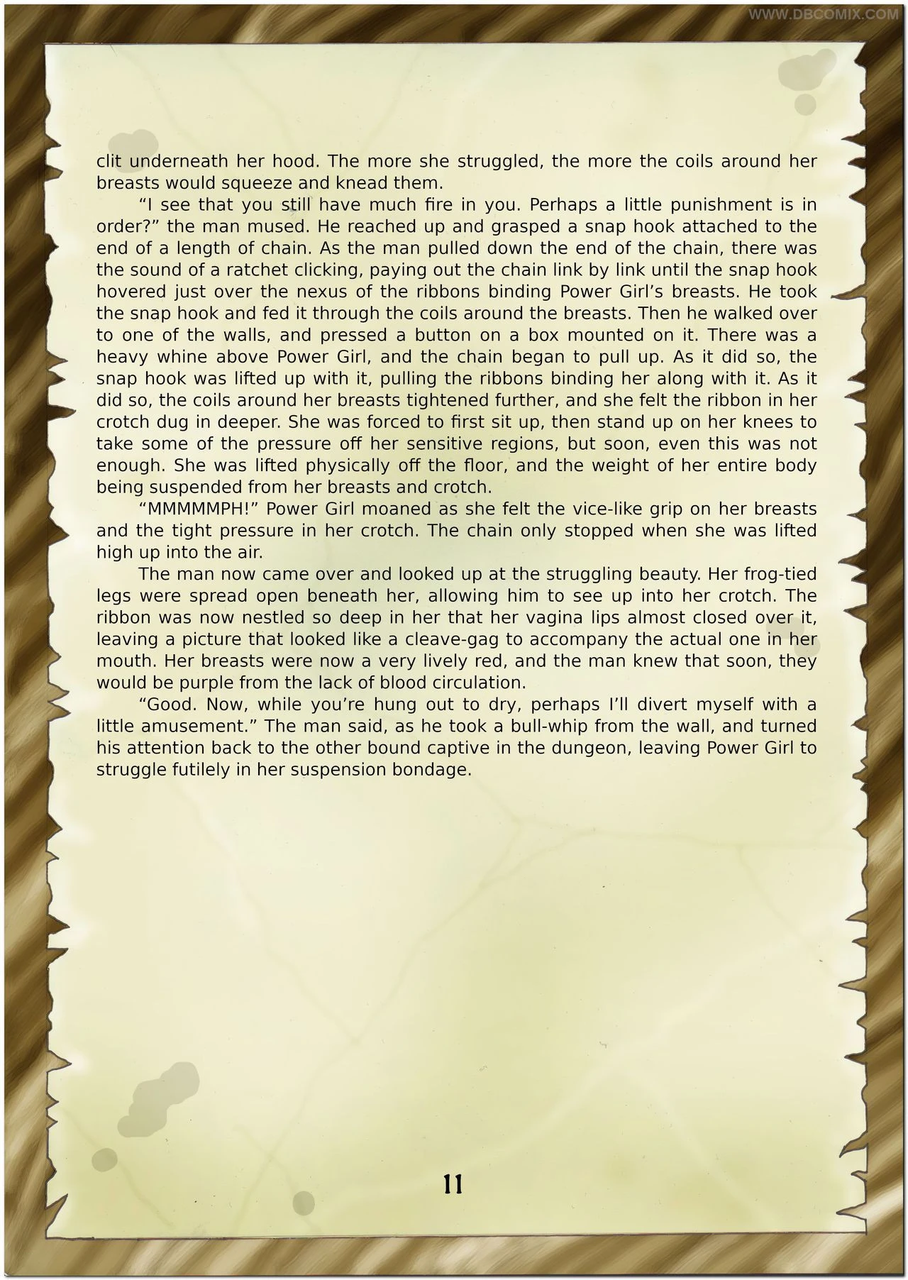 Breaking Powergirl porn comic picture 13