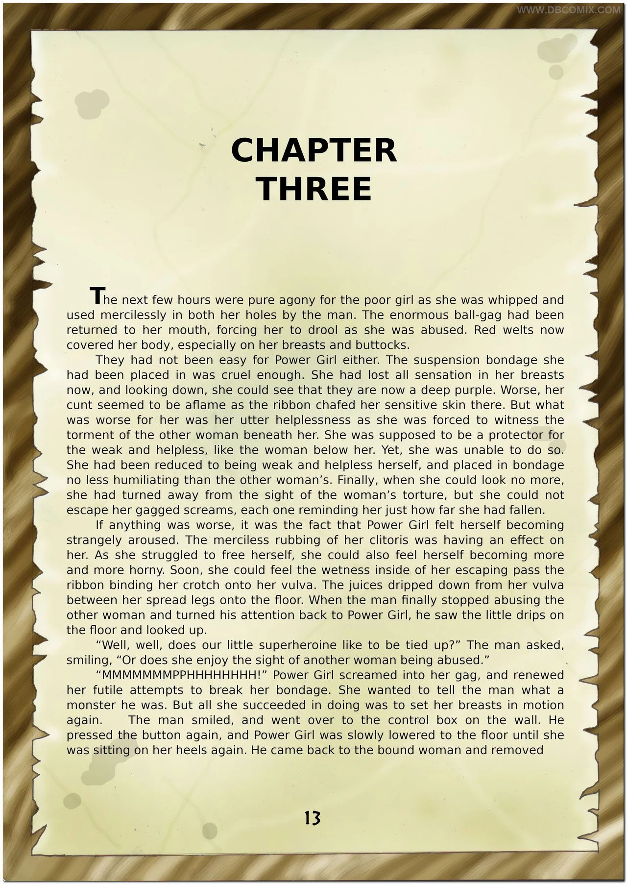 Breaking Powergirl porn comic picture 15