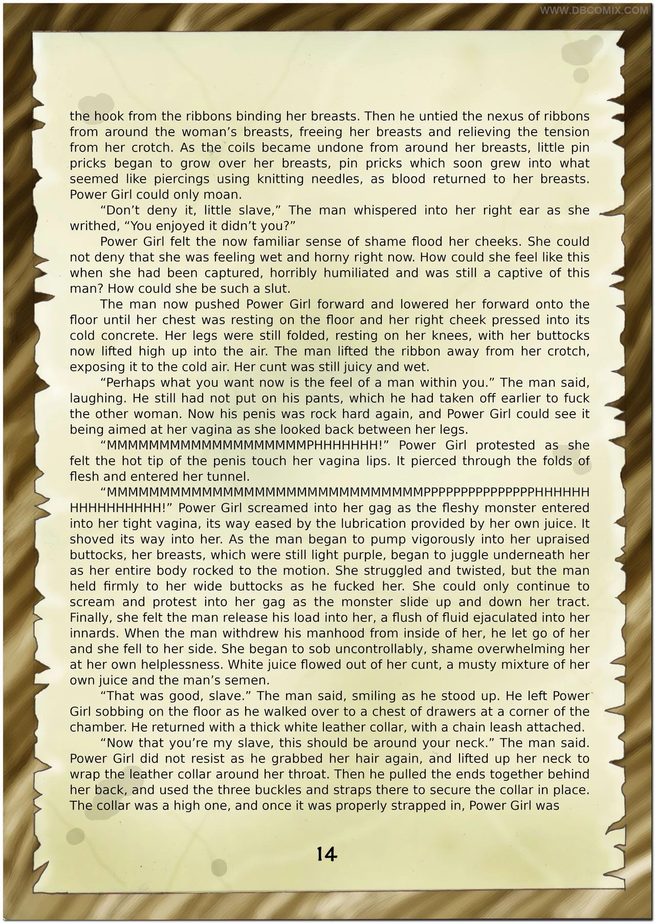 Breaking Powergirl porn comic picture 16