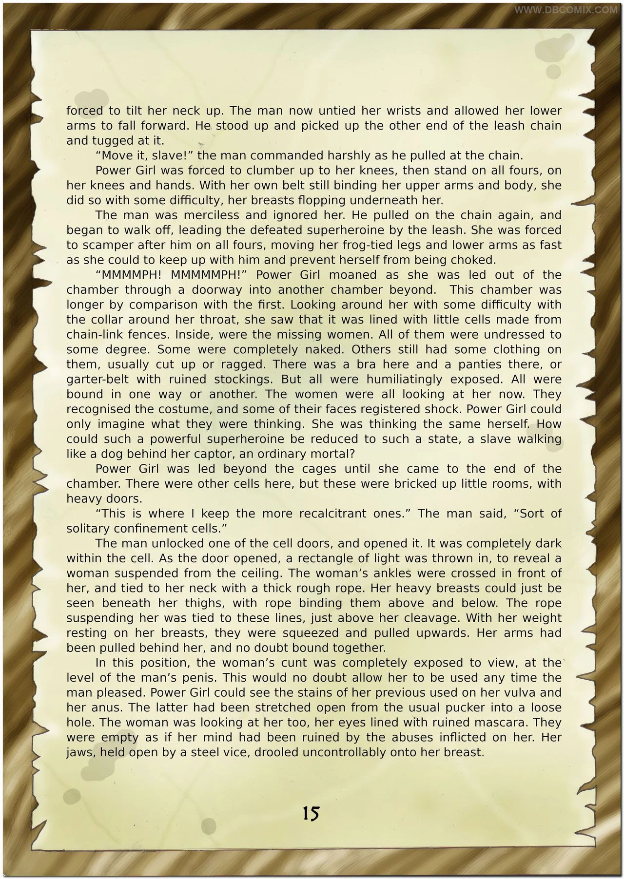 Breaking Powergirl porn comic picture 17