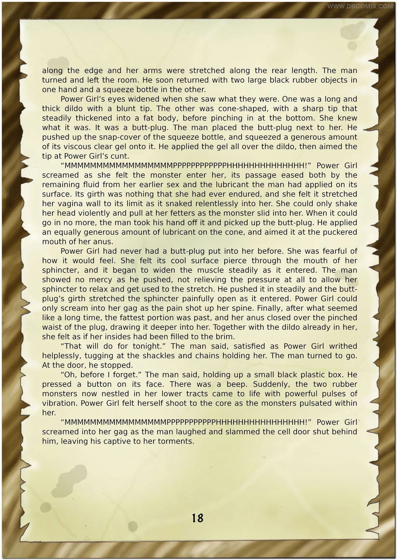 Breaking Powergirl porn comic picture 20