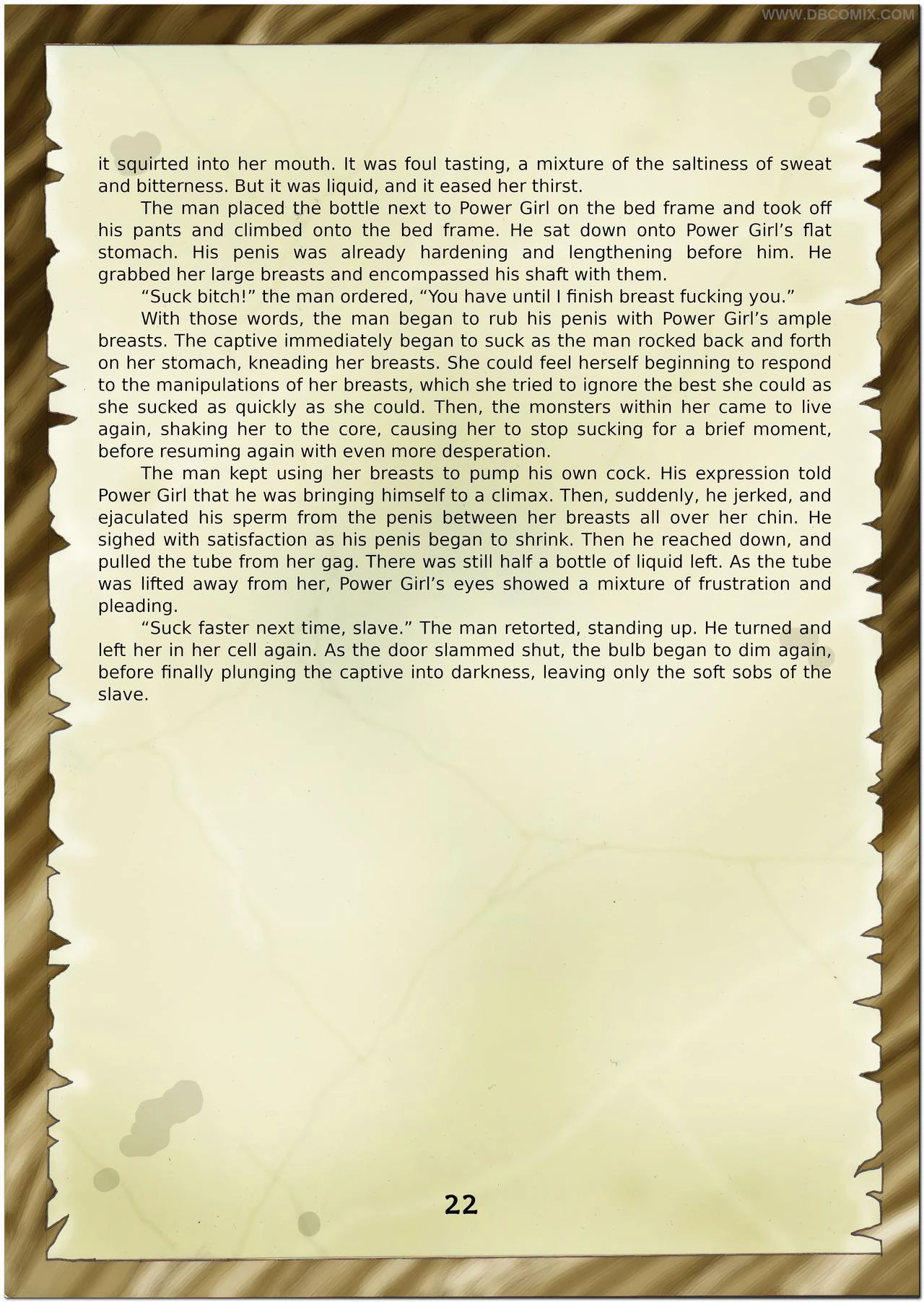 Breaking Powergirl porn comic picture 24