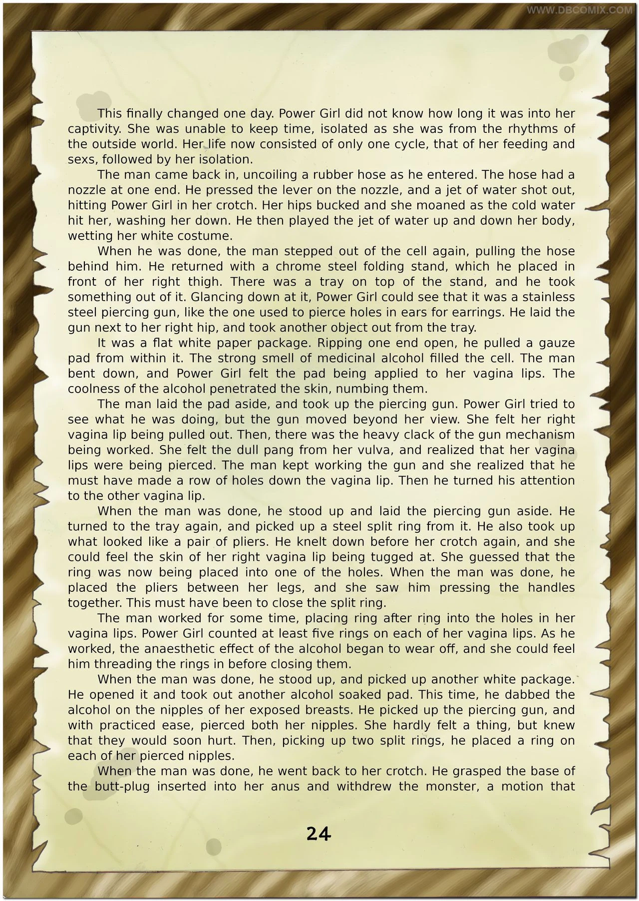 Breaking Powergirl porn comic picture 26