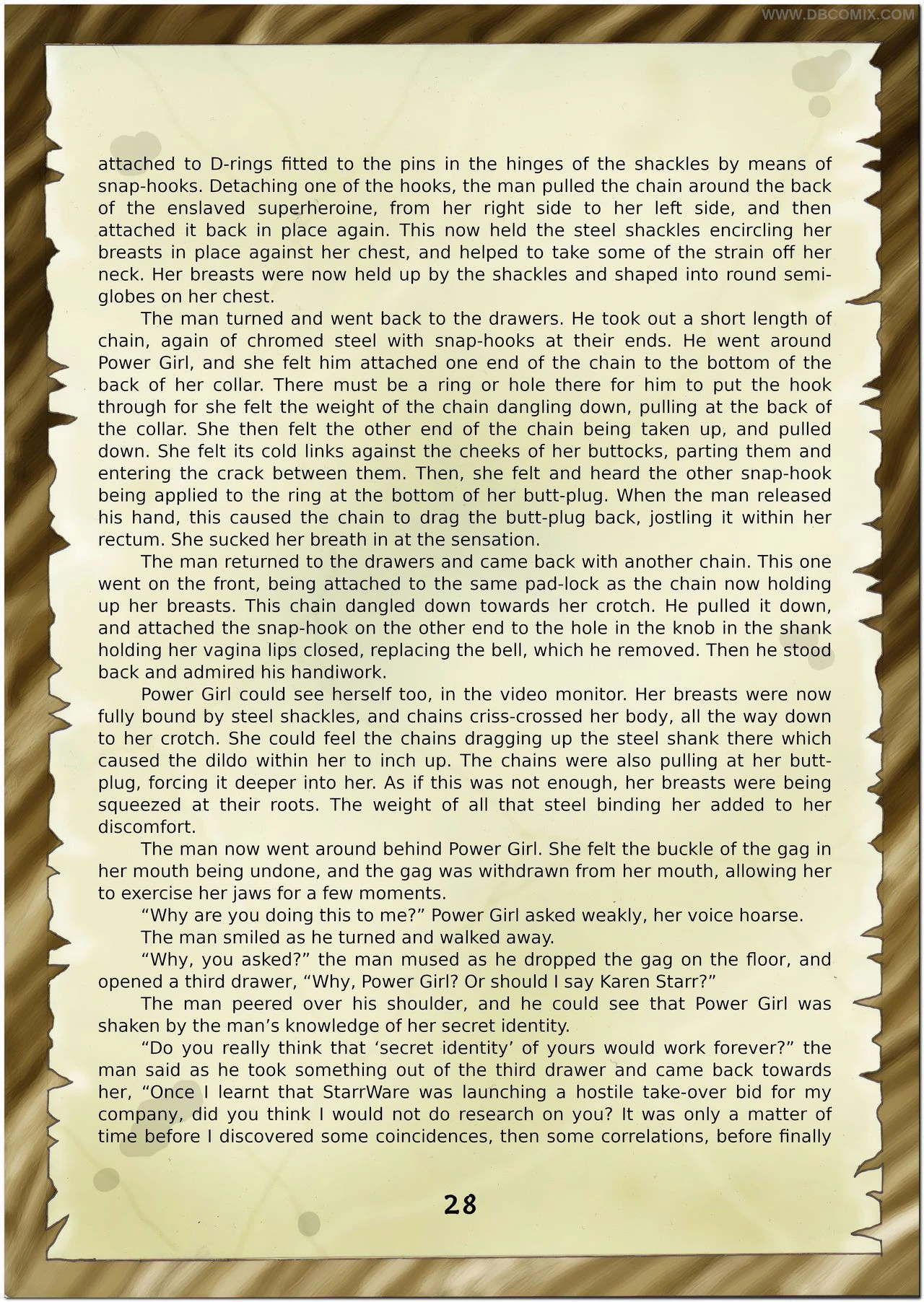 Breaking Powergirl porn comic picture 30