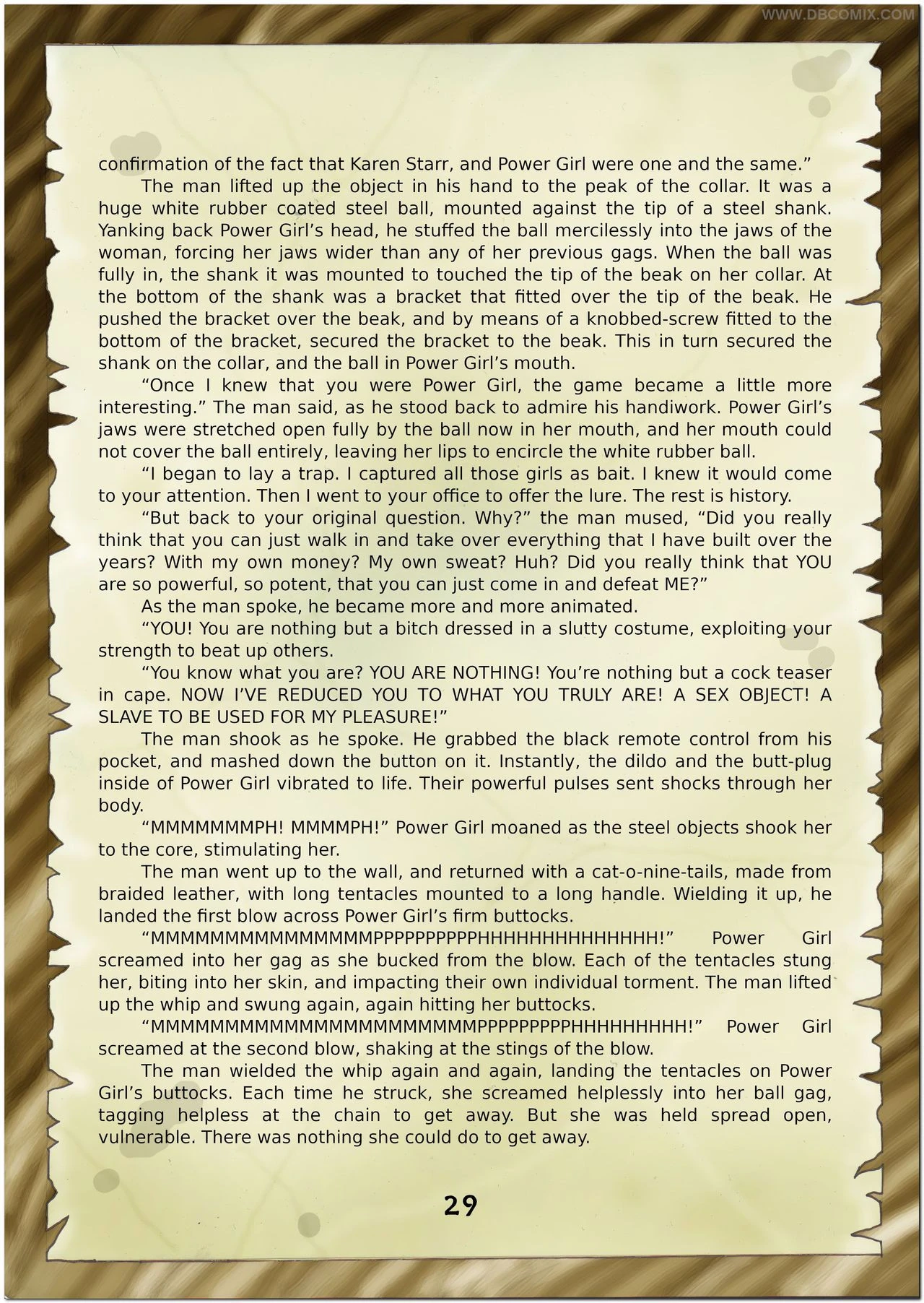 Breaking Powergirl porn comic picture 31