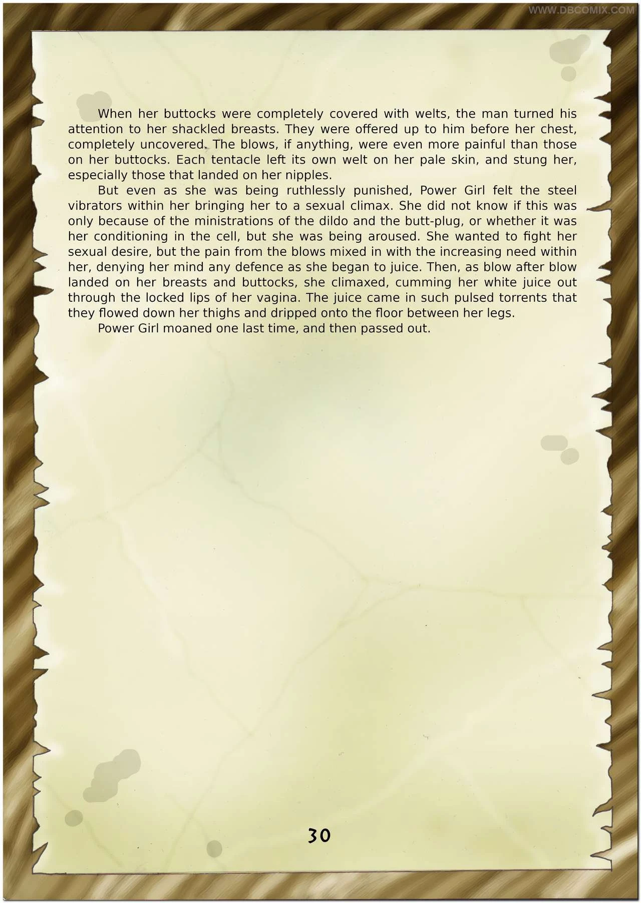 Breaking Powergirl porn comic picture 32