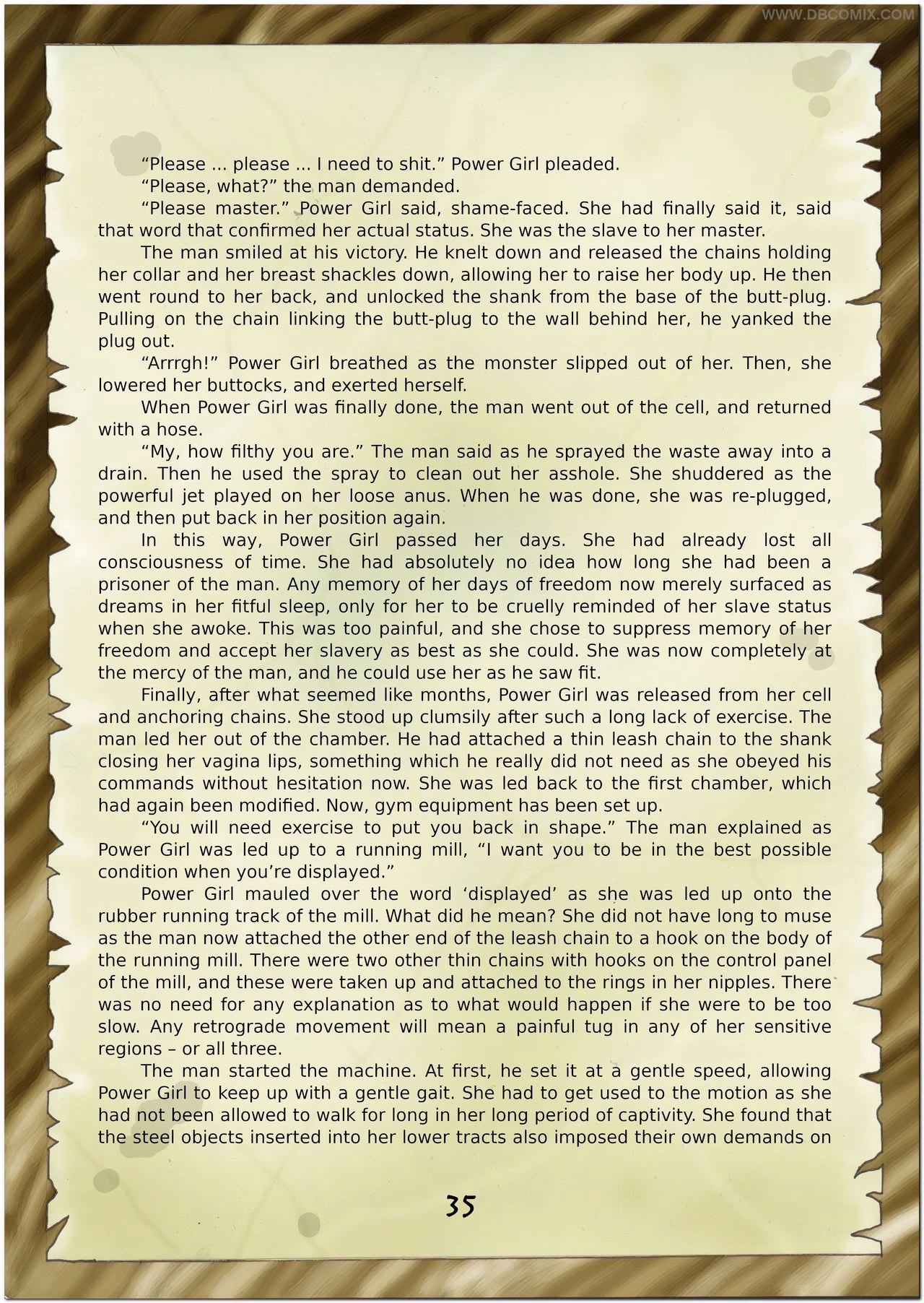 Breaking Powergirl porn comic picture 37