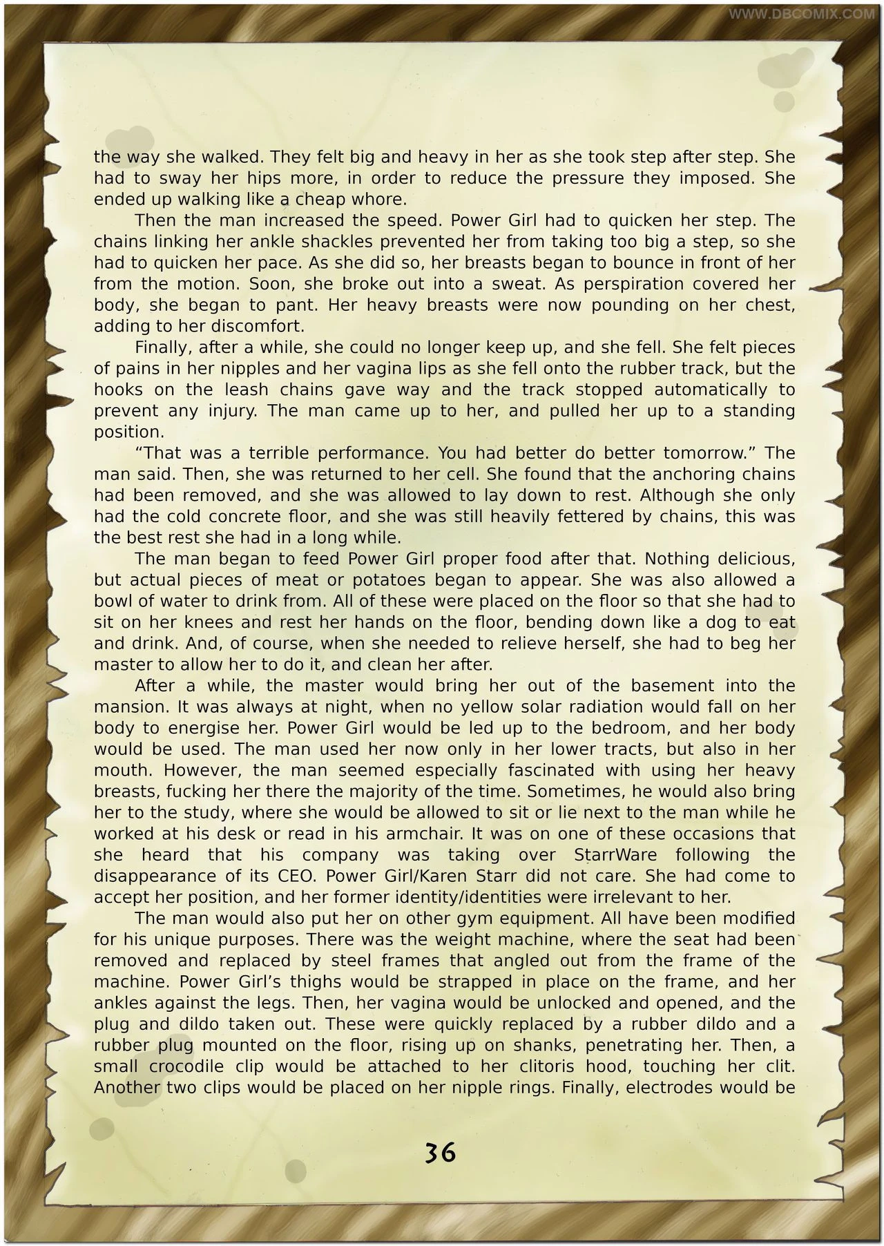 Breaking Powergirl porn comic picture 38