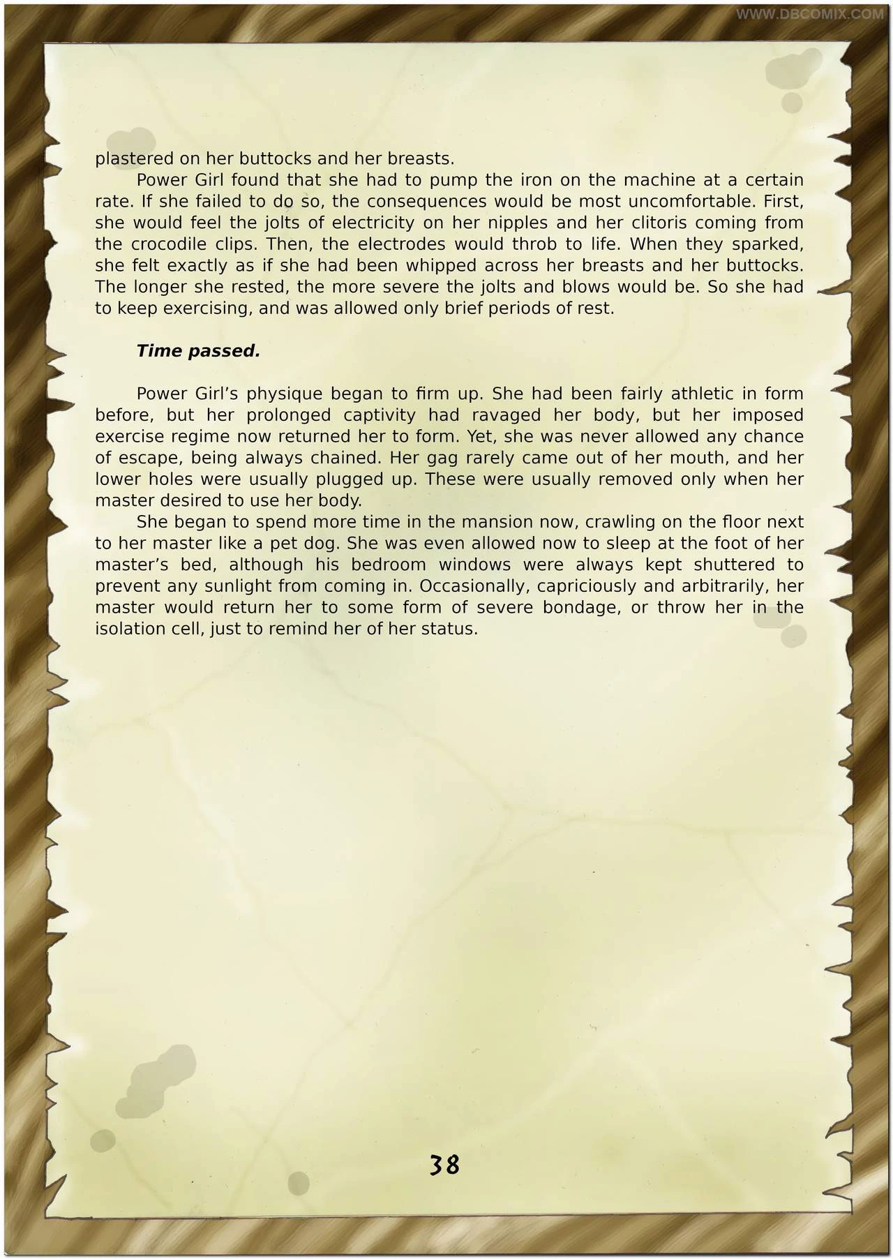 Breaking Powergirl porn comic picture 40