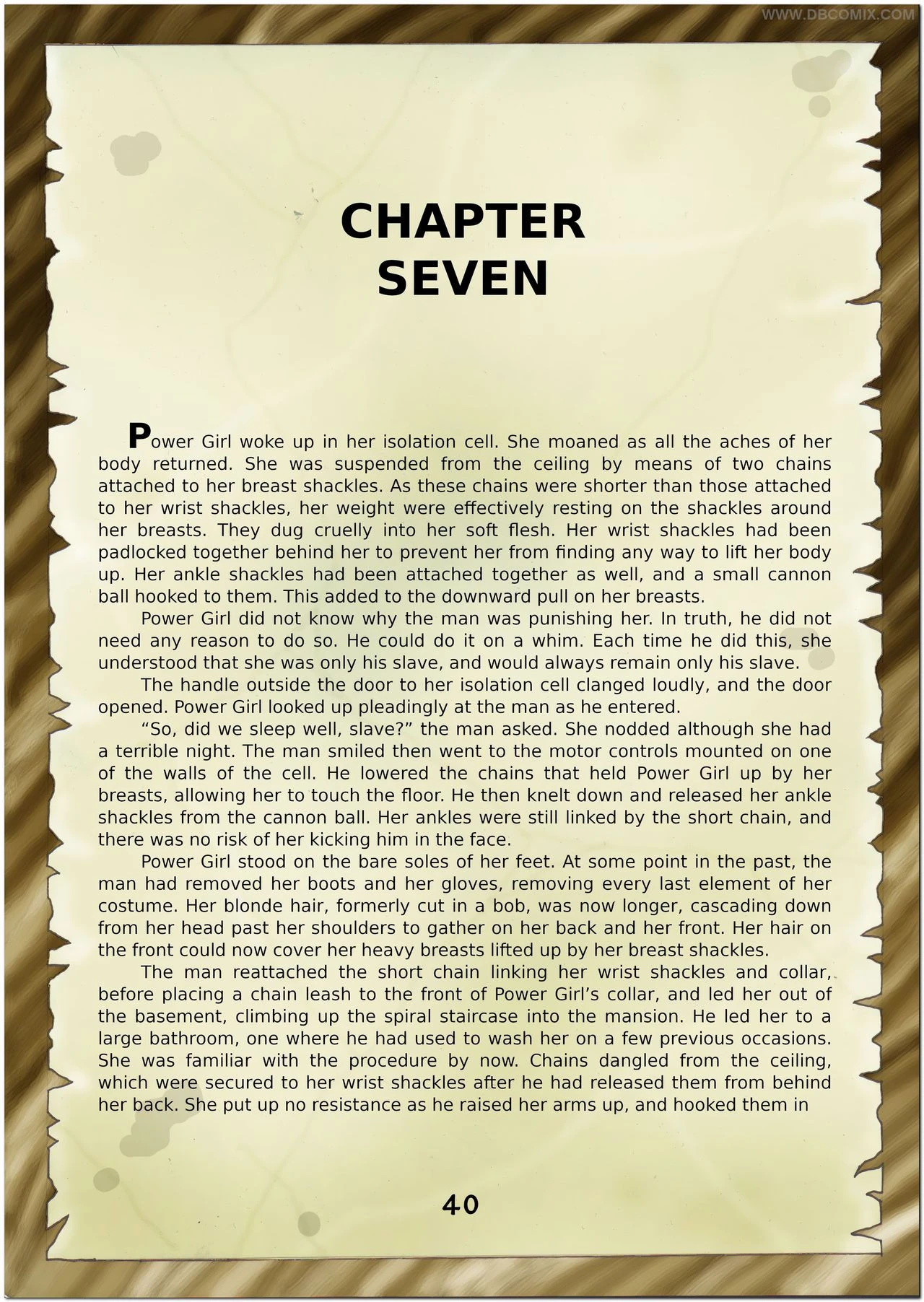 Breaking Powergirl porn comic picture 42