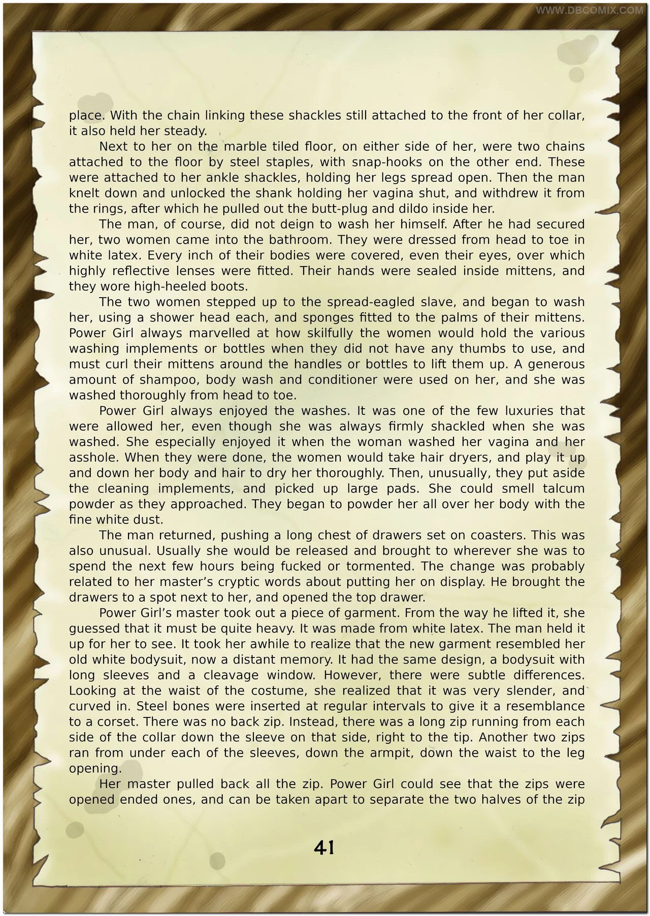 Breaking Powergirl porn comic picture 43