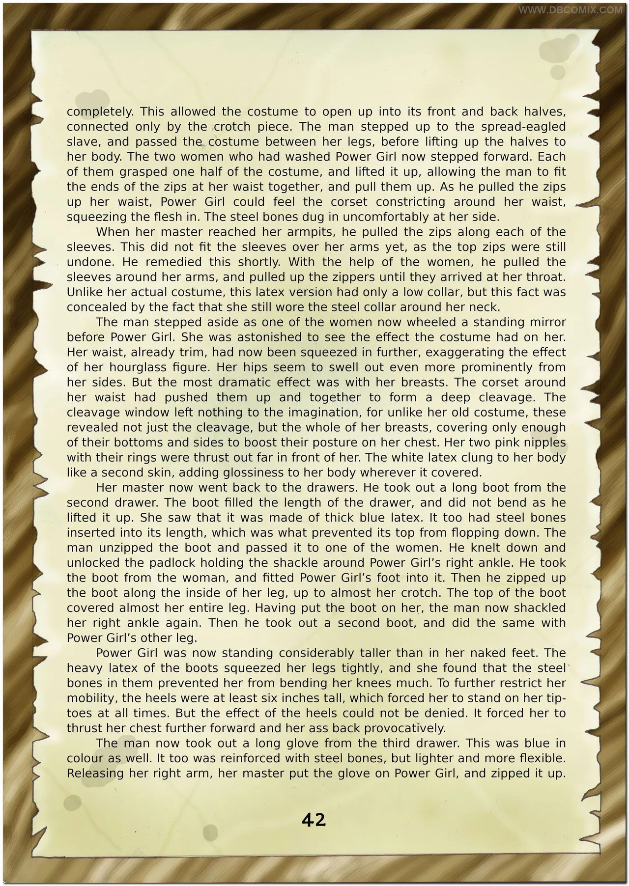 Breaking Powergirl porn comic picture 44