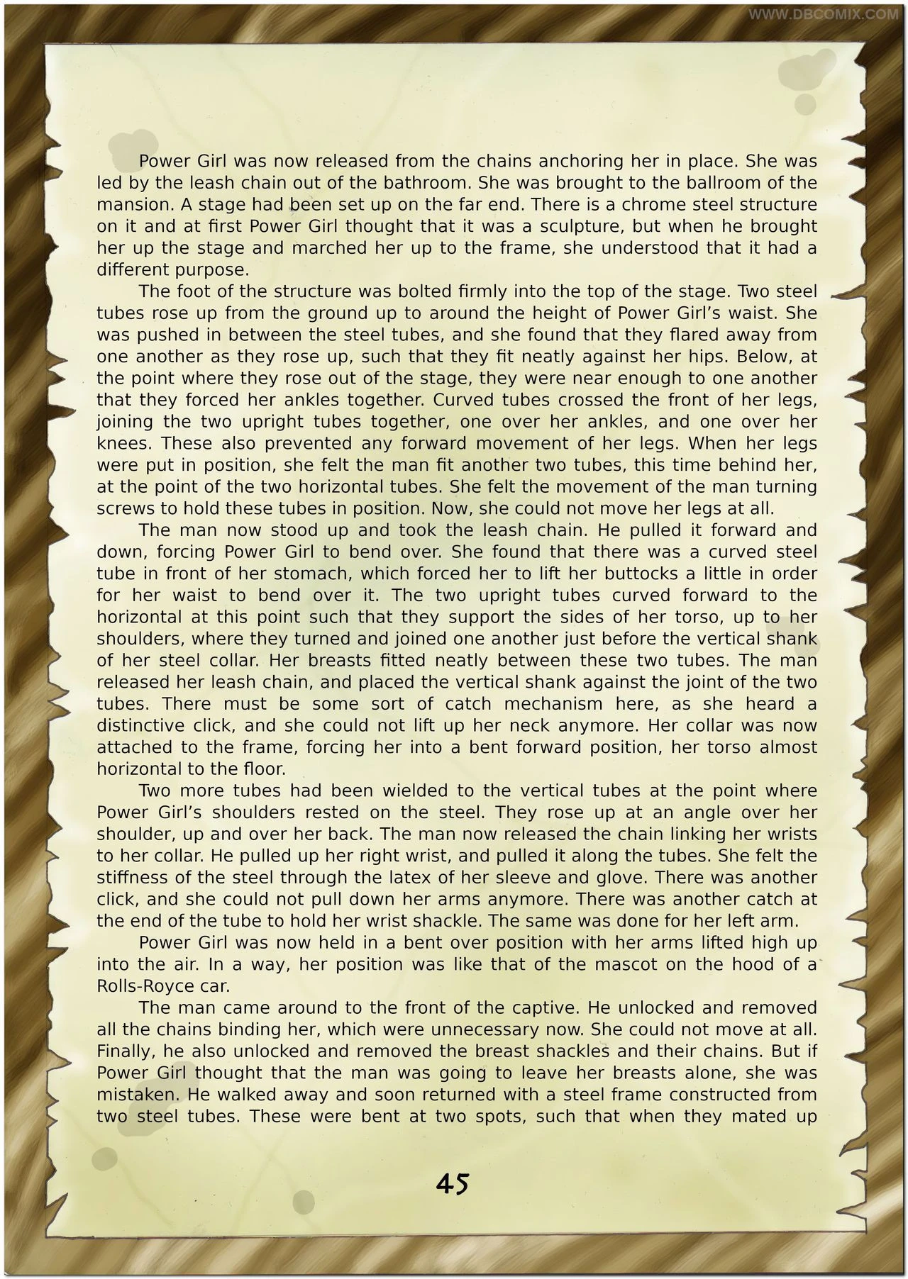 Breaking Powergirl porn comic picture 47