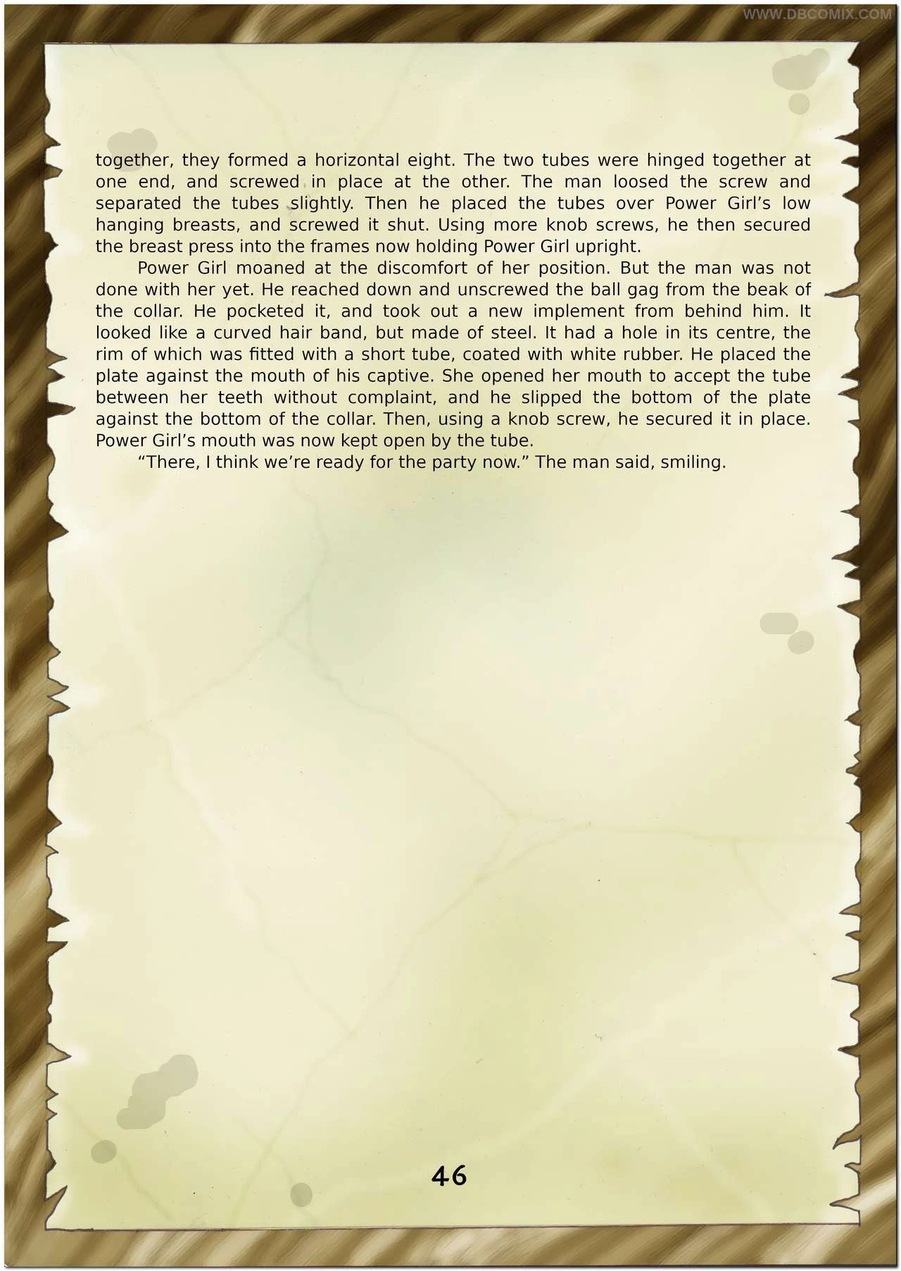 Breaking Powergirl porn comic picture 48