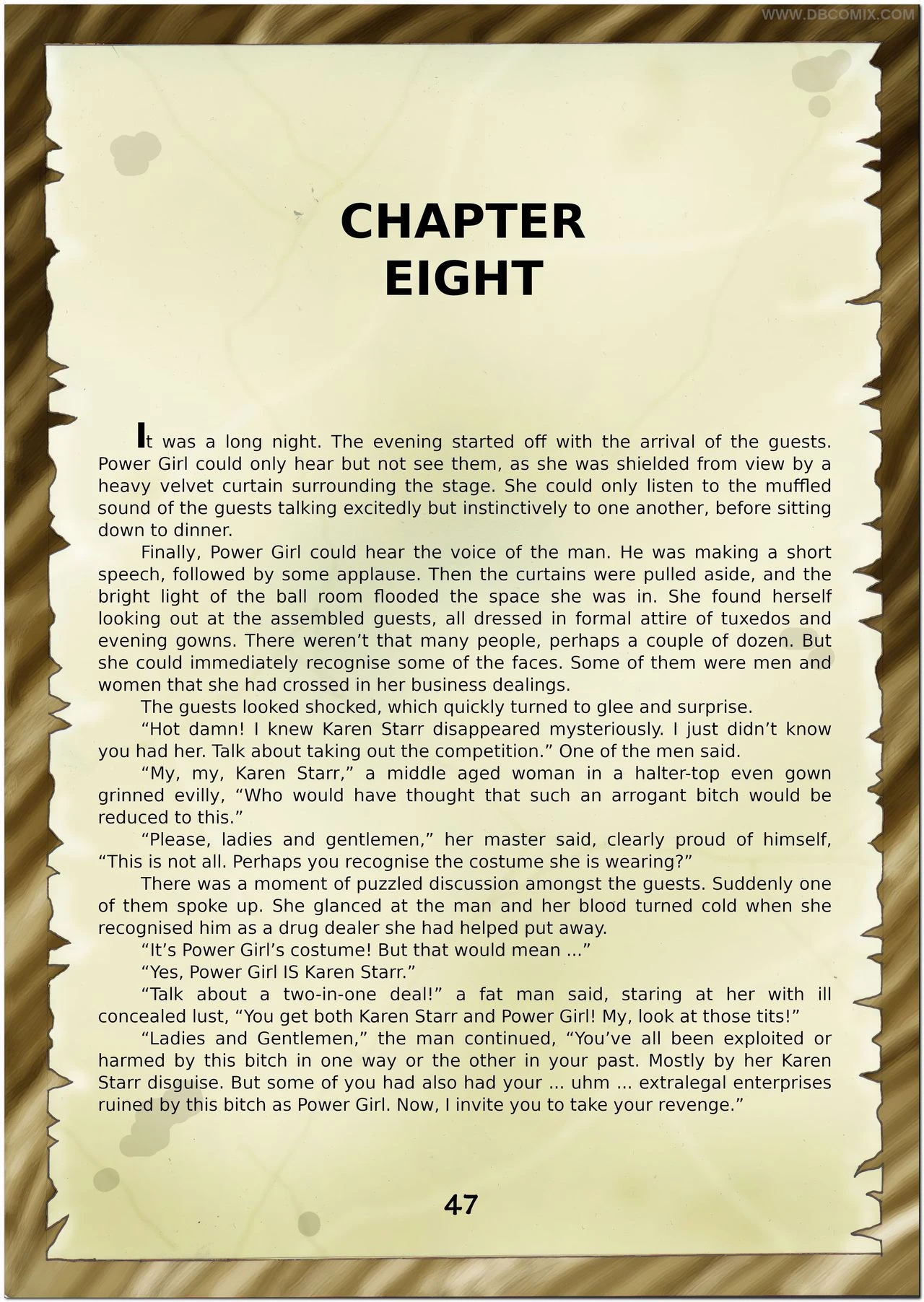 Breaking Powergirl porn comic picture 49