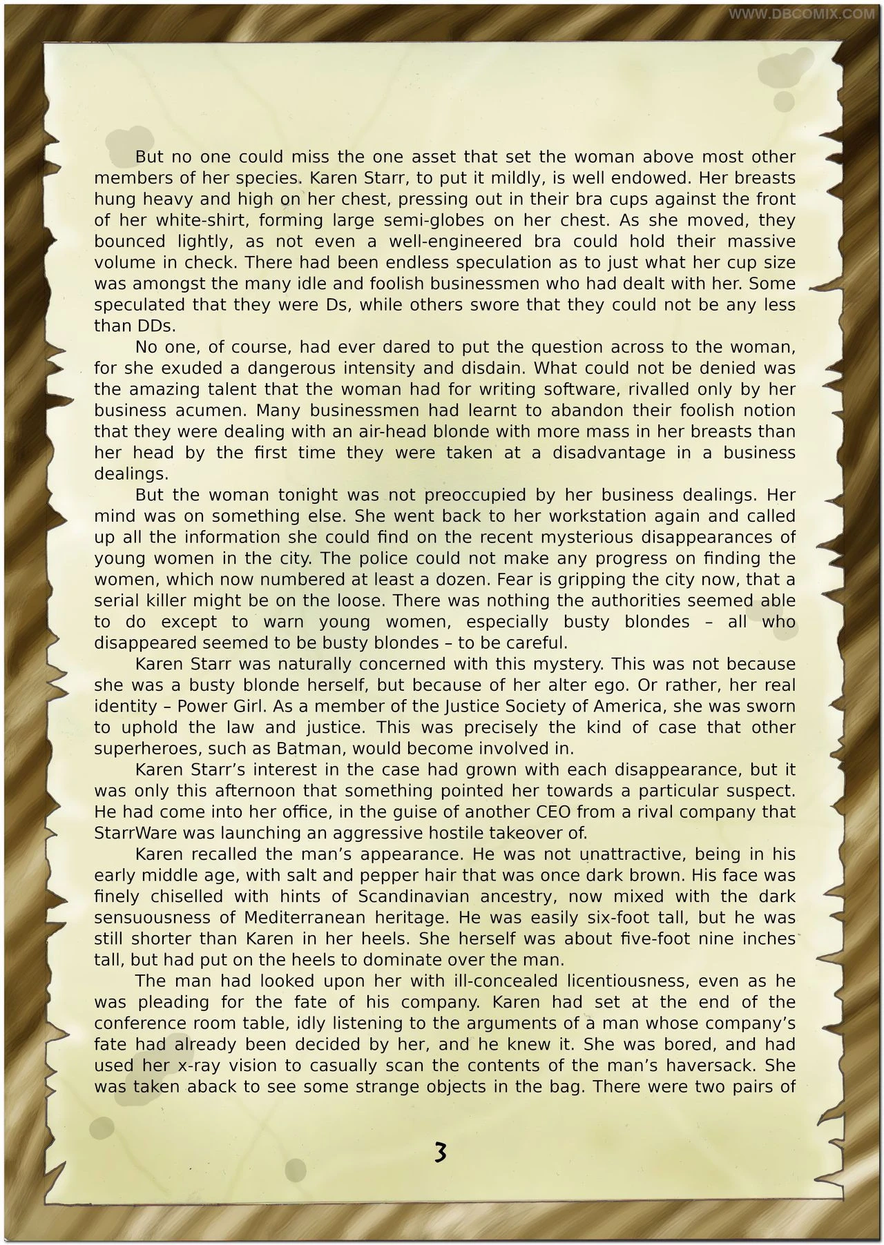 Breaking Powergirl porn comic picture 5