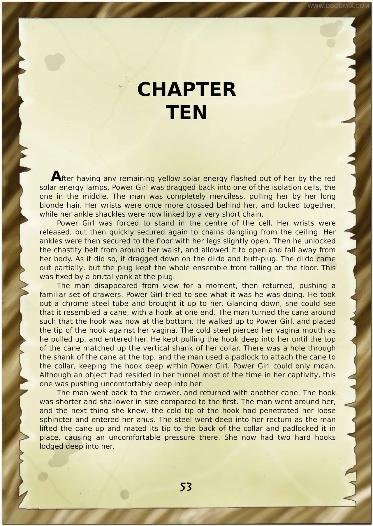 Breaking Powergirl porn comic picture 55