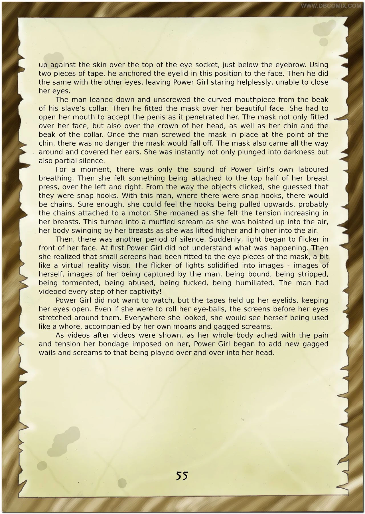 Breaking Powergirl porn comic picture 57