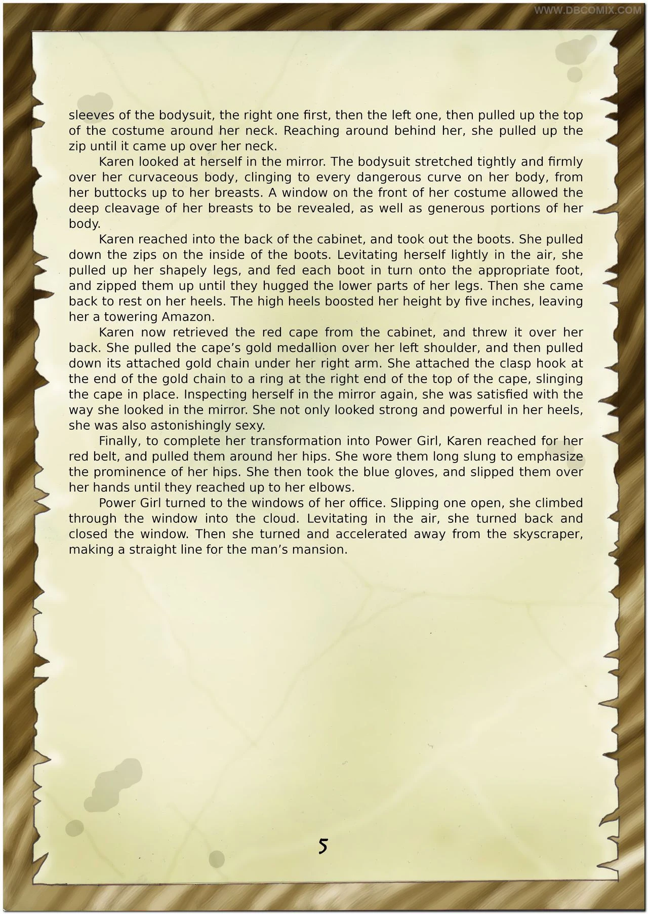 Breaking Powergirl porn comic picture 7