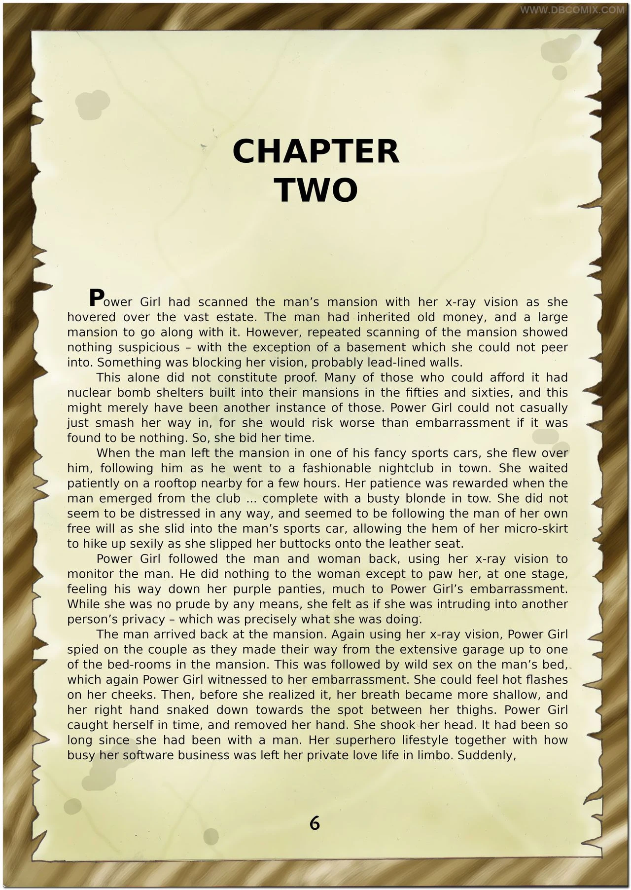 Breaking Powergirl porn comic picture 8