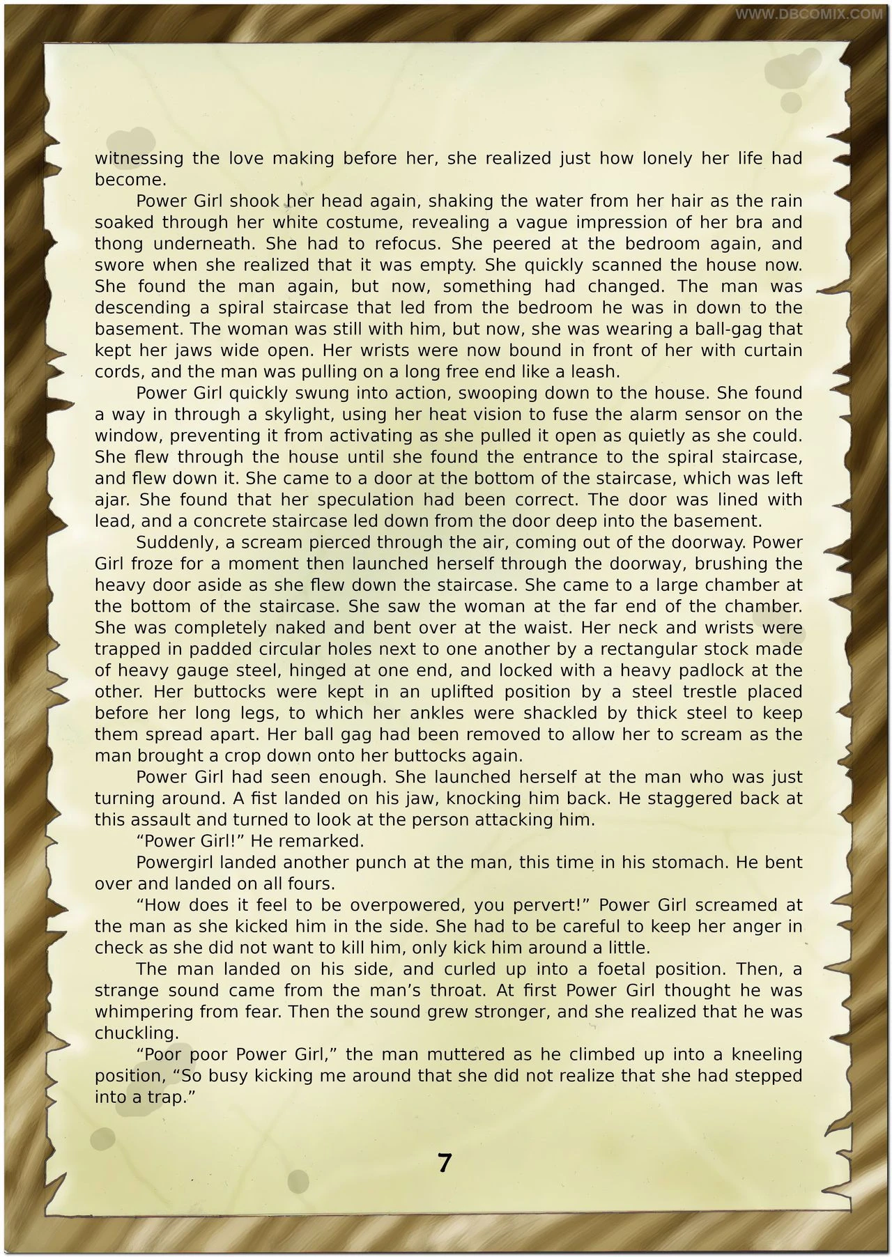 Breaking Powergirl porn comic picture 9