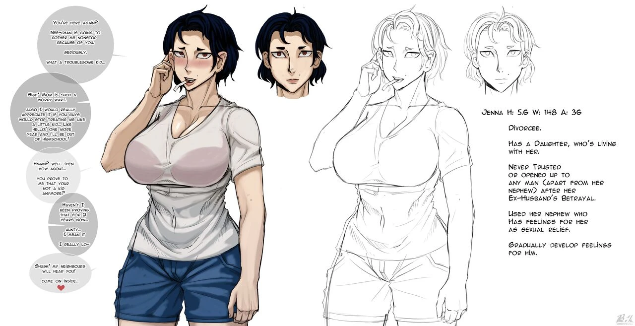 Bred by My Beloved Nephew porn comic picture 2