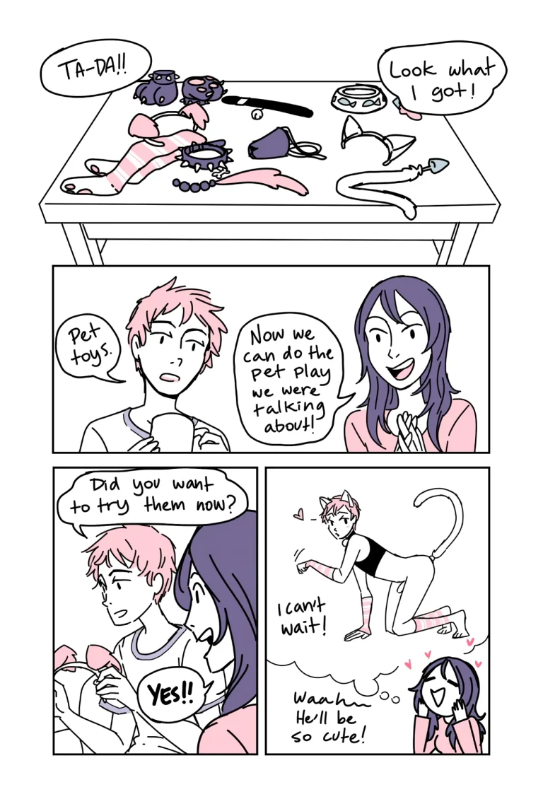 Bubblegum Lovers Petplay porn comic picture 2