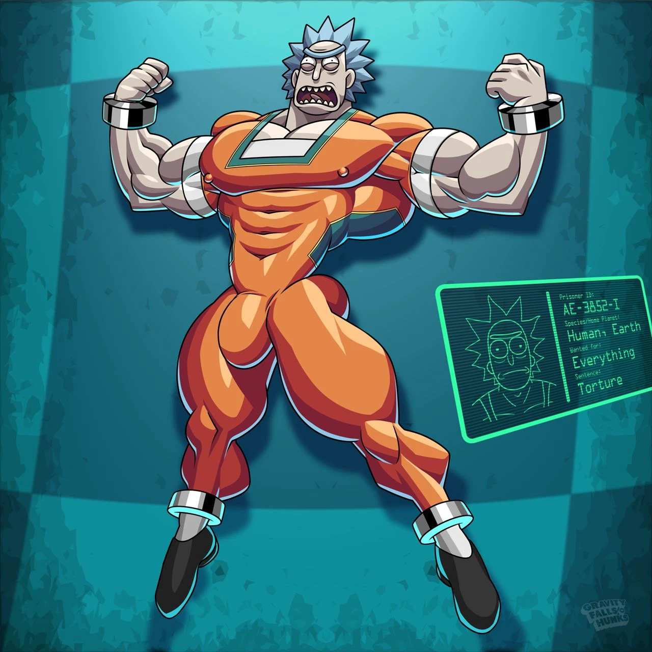 Buff Rick Prison Torture porn comic picture 1