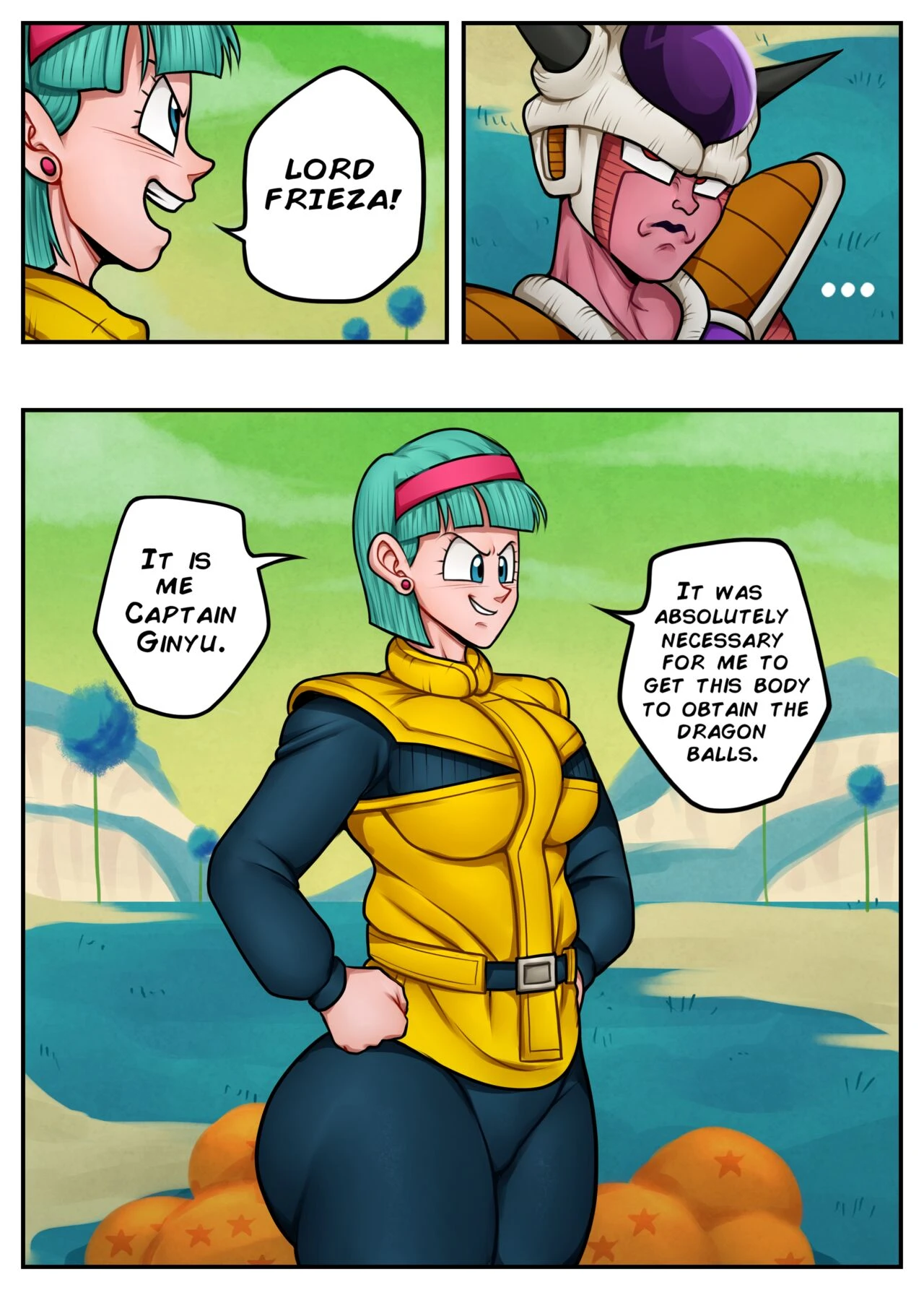 Bulma and Frieza porn comic picture 1