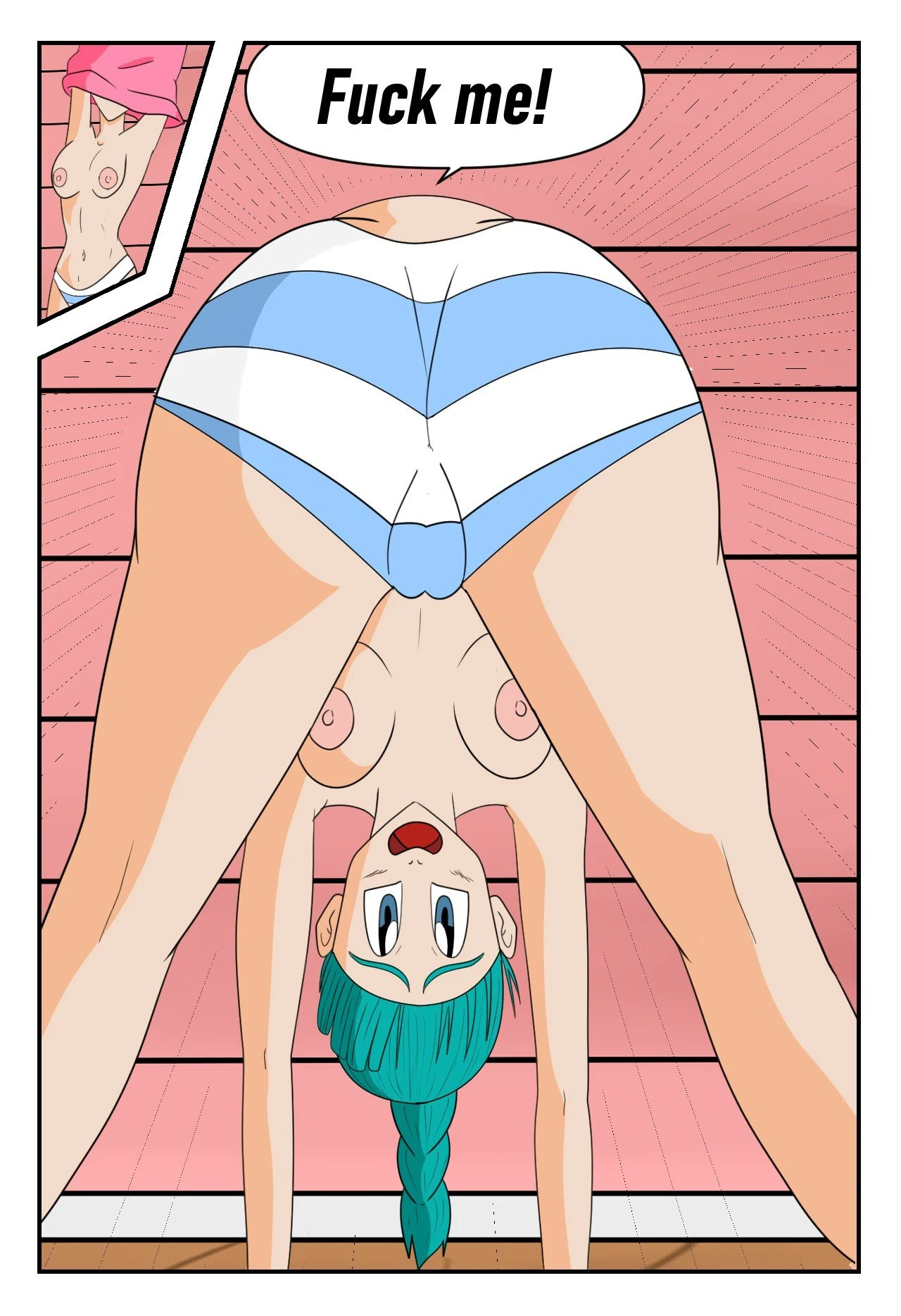 Bulma x Krilin porn comic picture 17