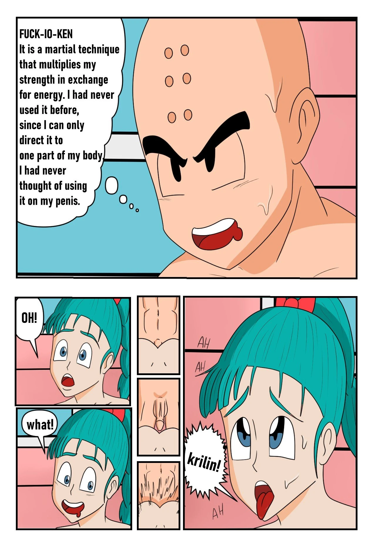 Bulma x Krilin porn comic picture 20
