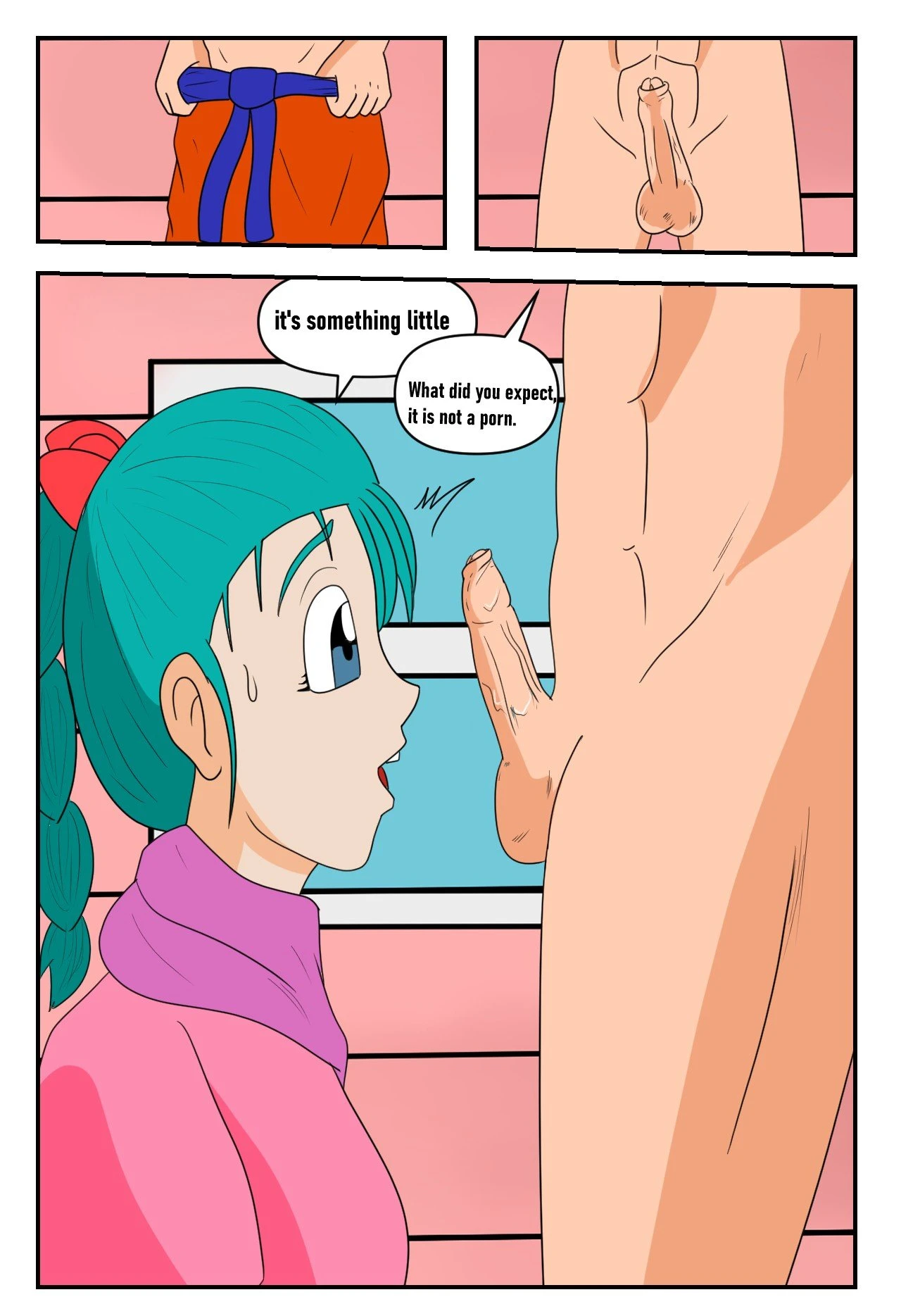 Bulma x Krilin porn comic picture 7