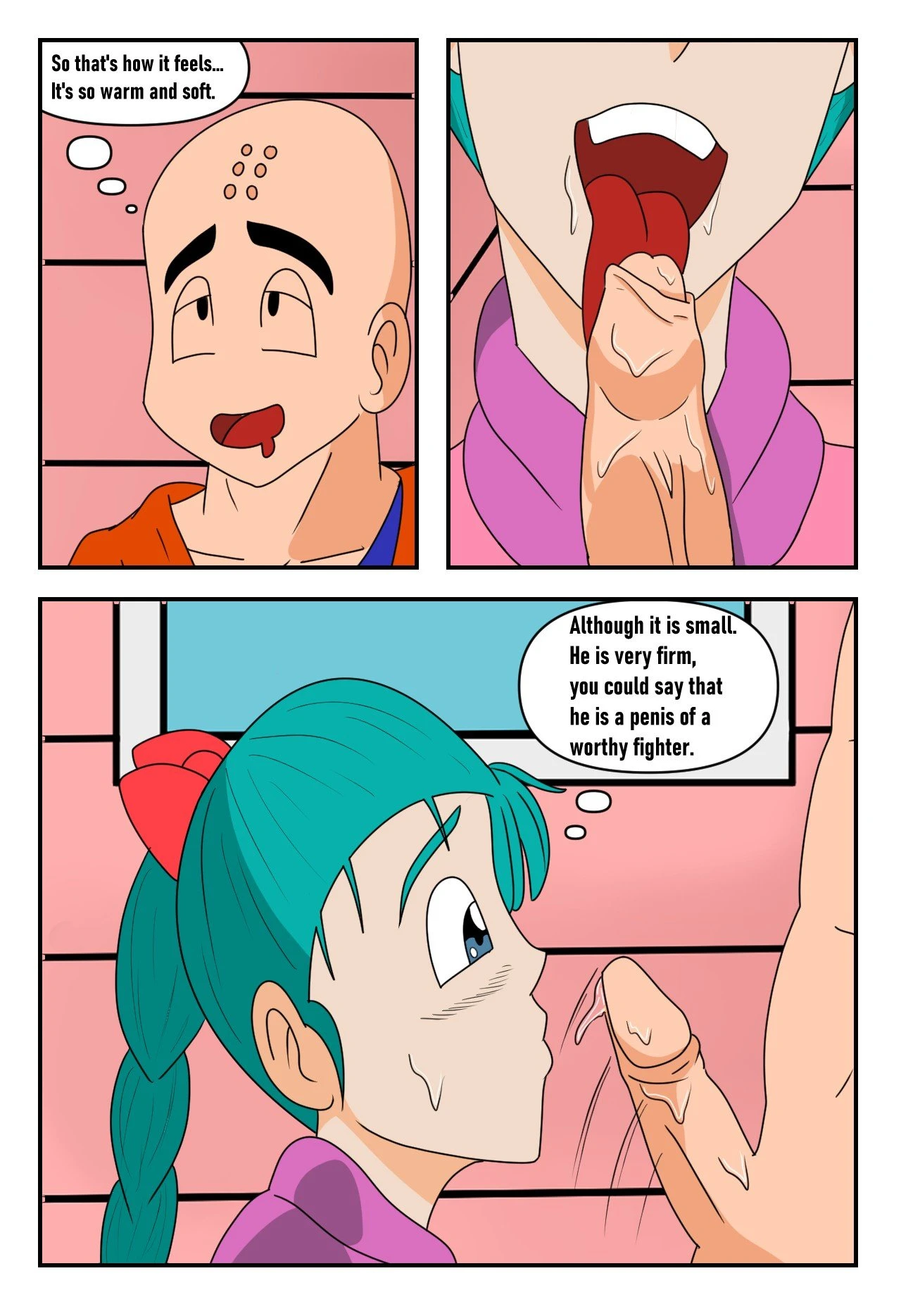Bulma x Krilin porn comic picture 9