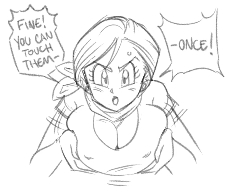 Bulma's New Boobs porn comic picture 10