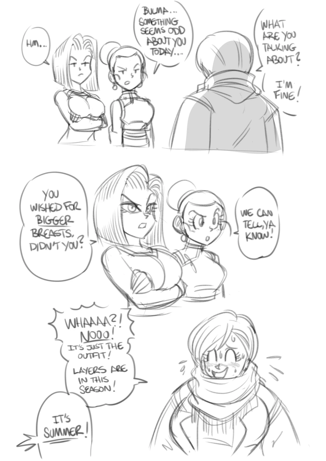 Bulma's New Boobs porn comic picture 28