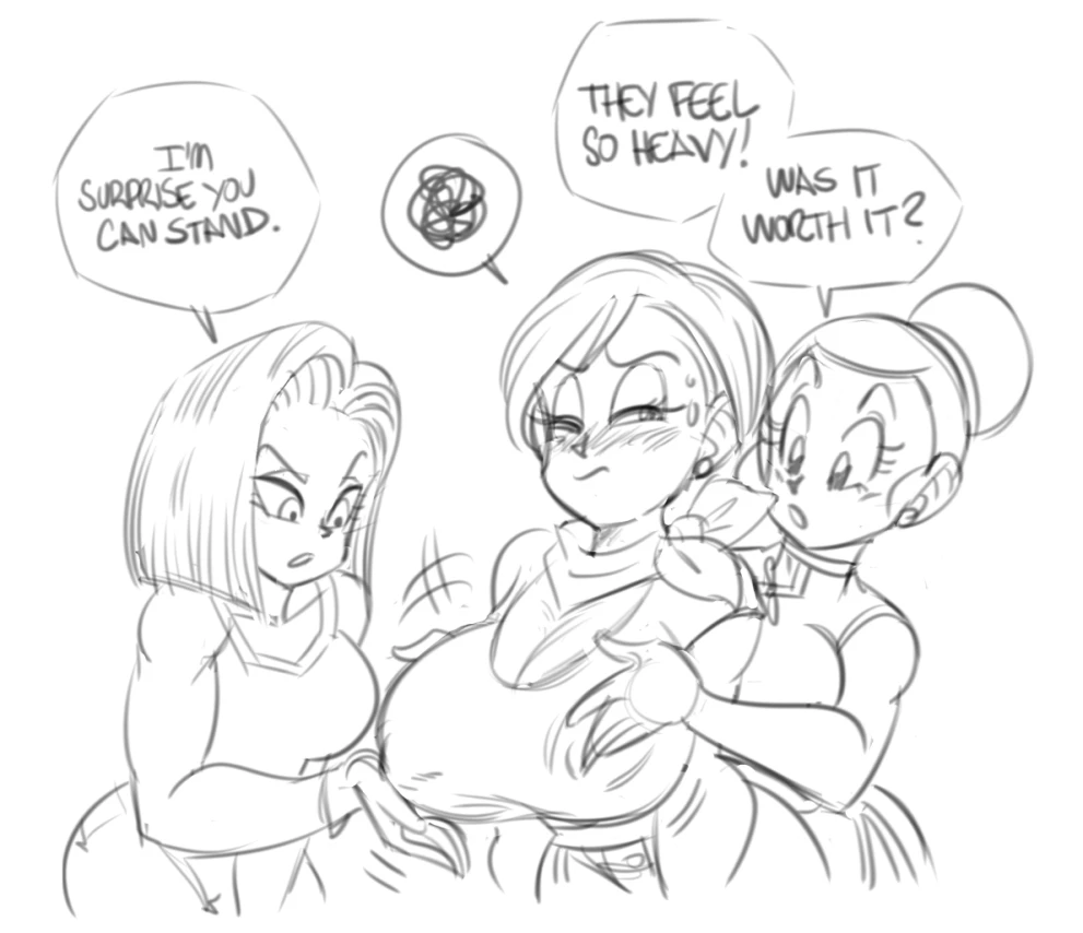 Bulma's New Boobs porn comic picture 29