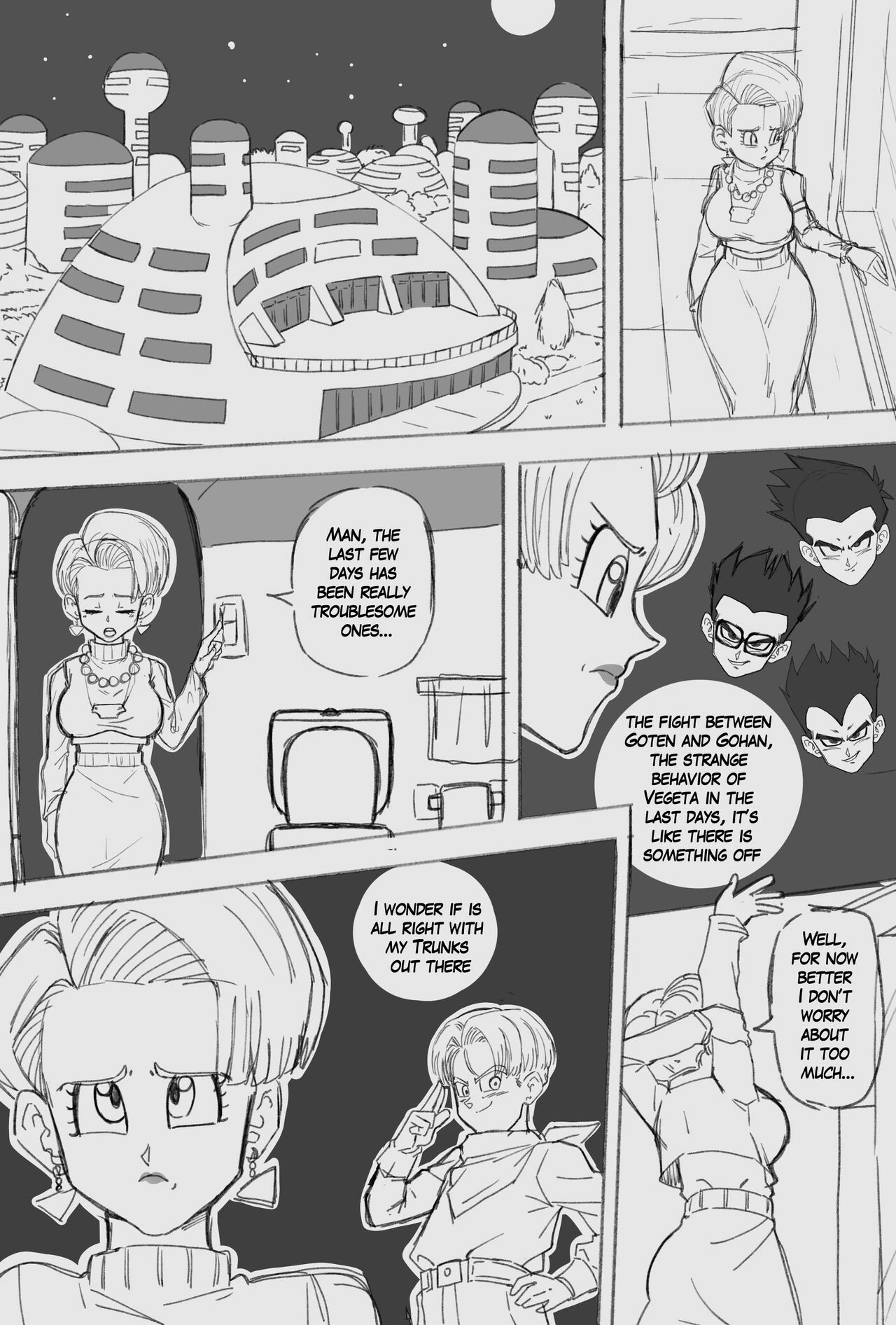 Bulma's Worries porn comic picture 2