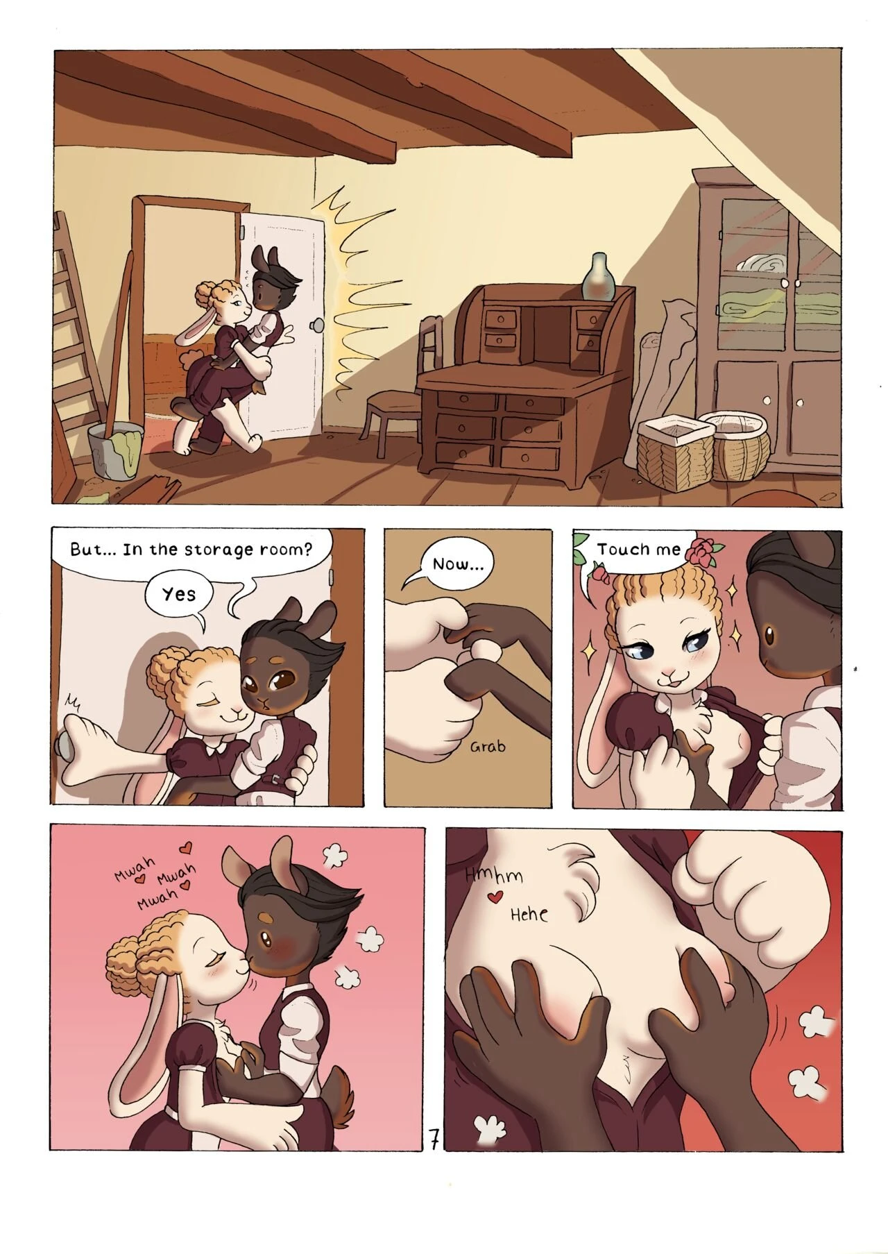 Bunnies In the Storage Room porn comic picture 8