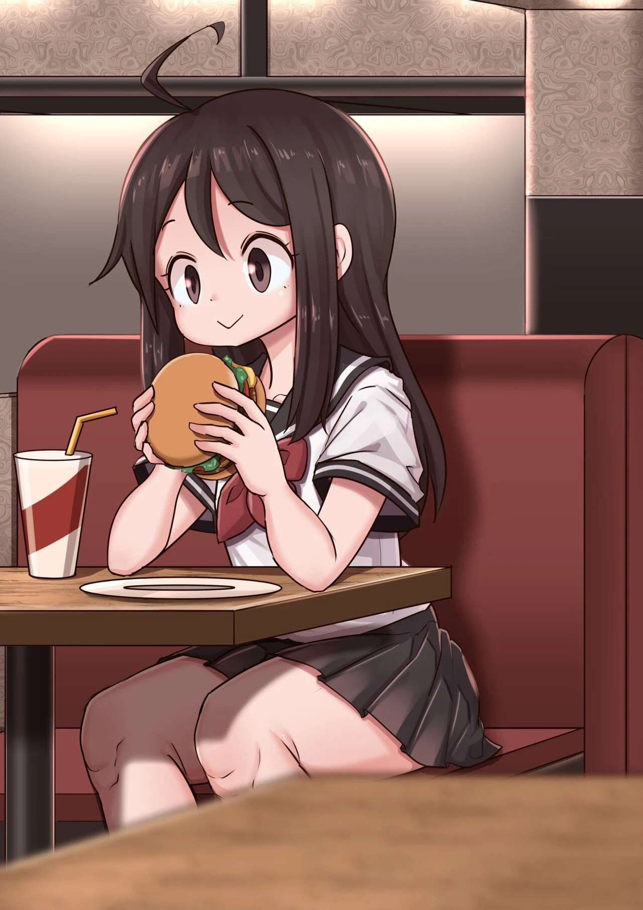 Burger shop porn comic picture 1