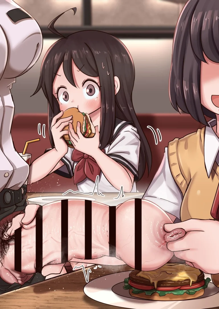 Burger shop porn comic picture 13