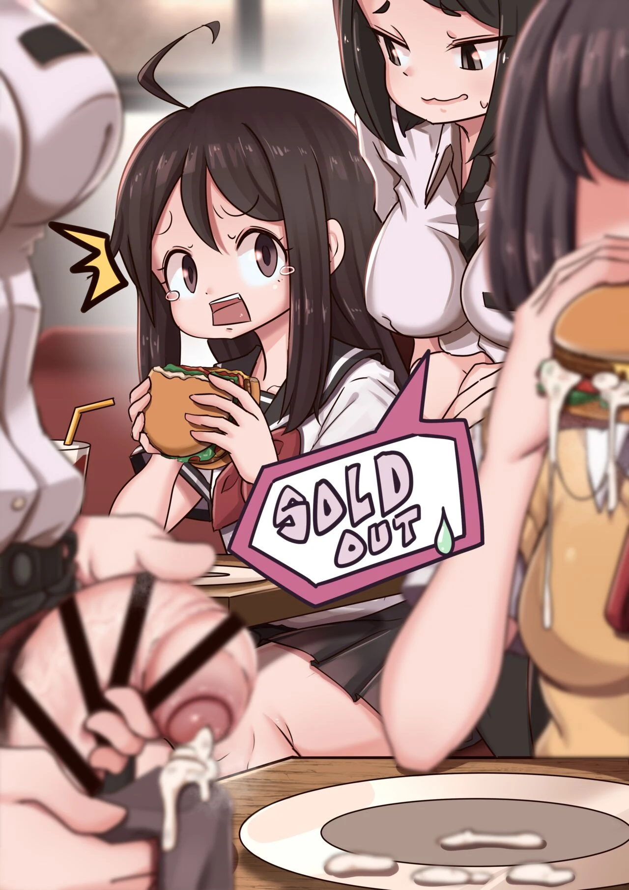 Burger shop porn comic picture 15