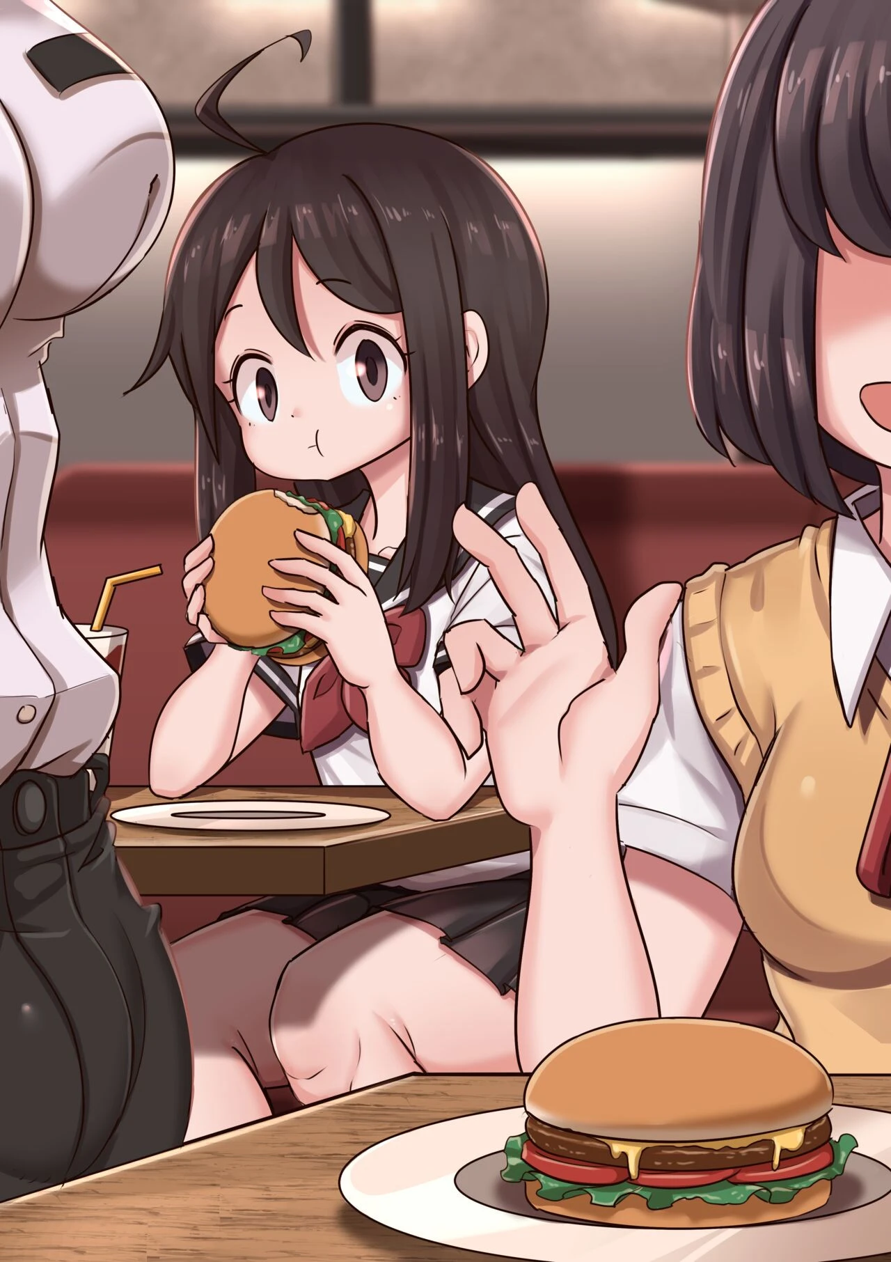 Burger shop porn comic picture 2