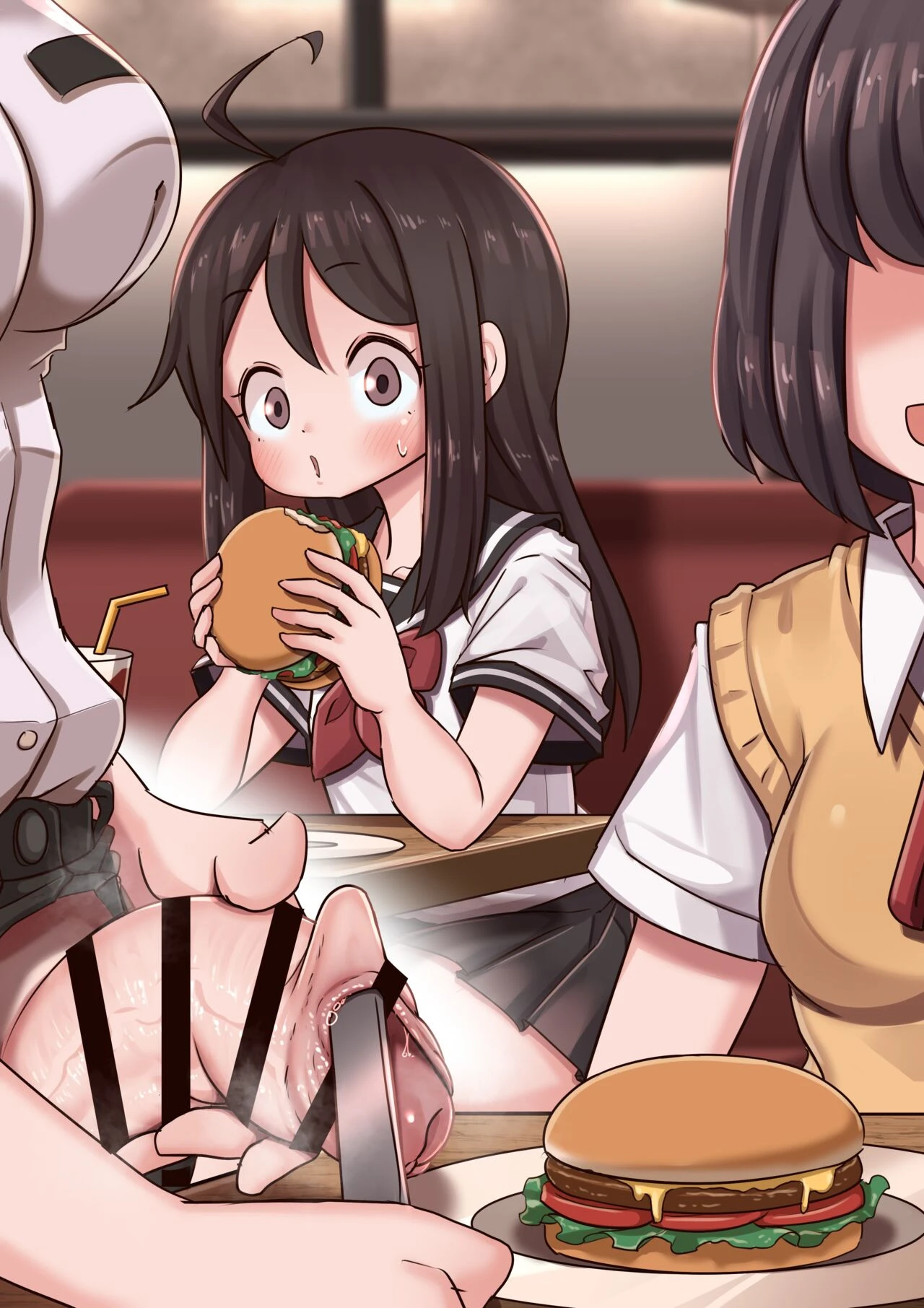 Burger shop porn comic picture 20