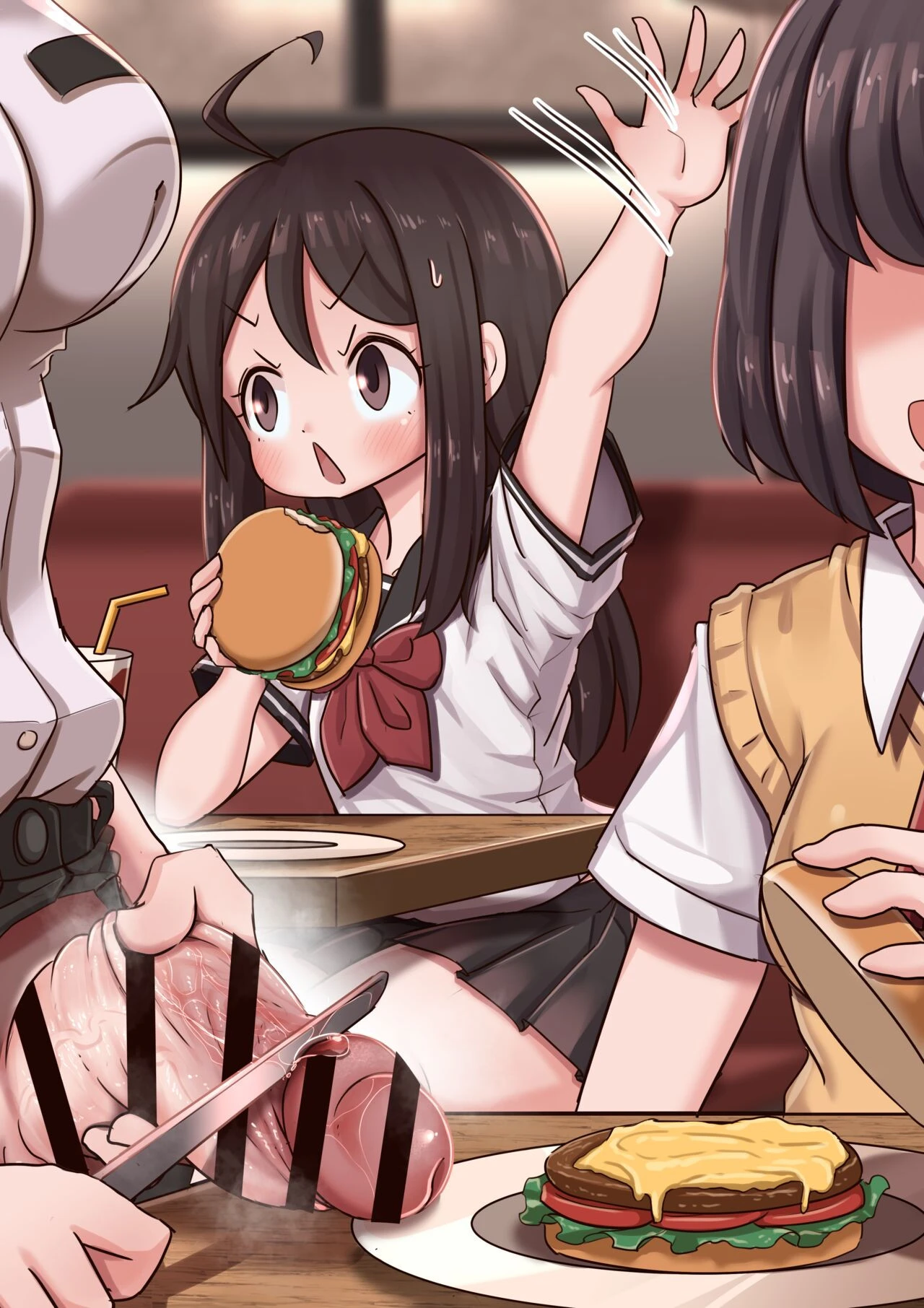 Burger shop porn comic picture 22