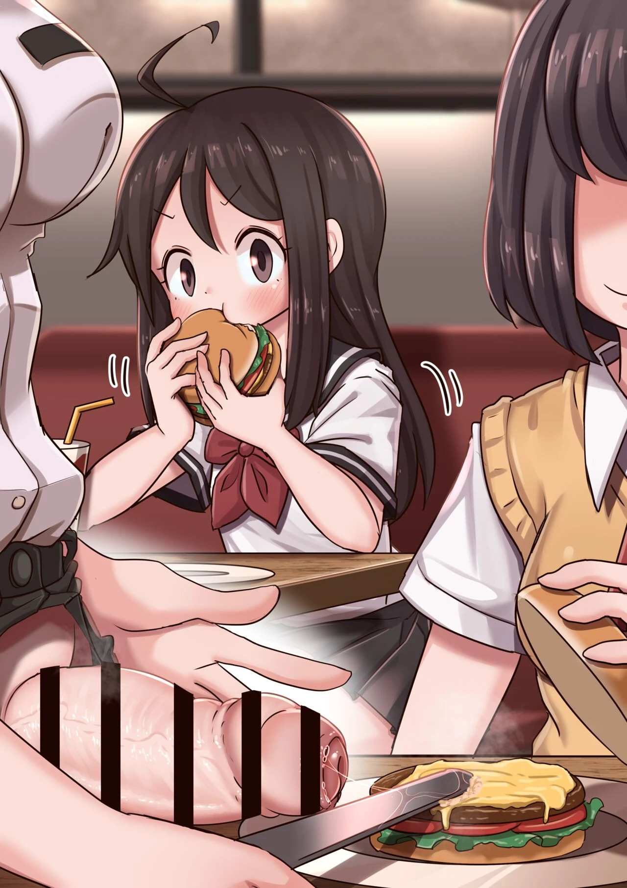 Burger shop porn comic picture 23